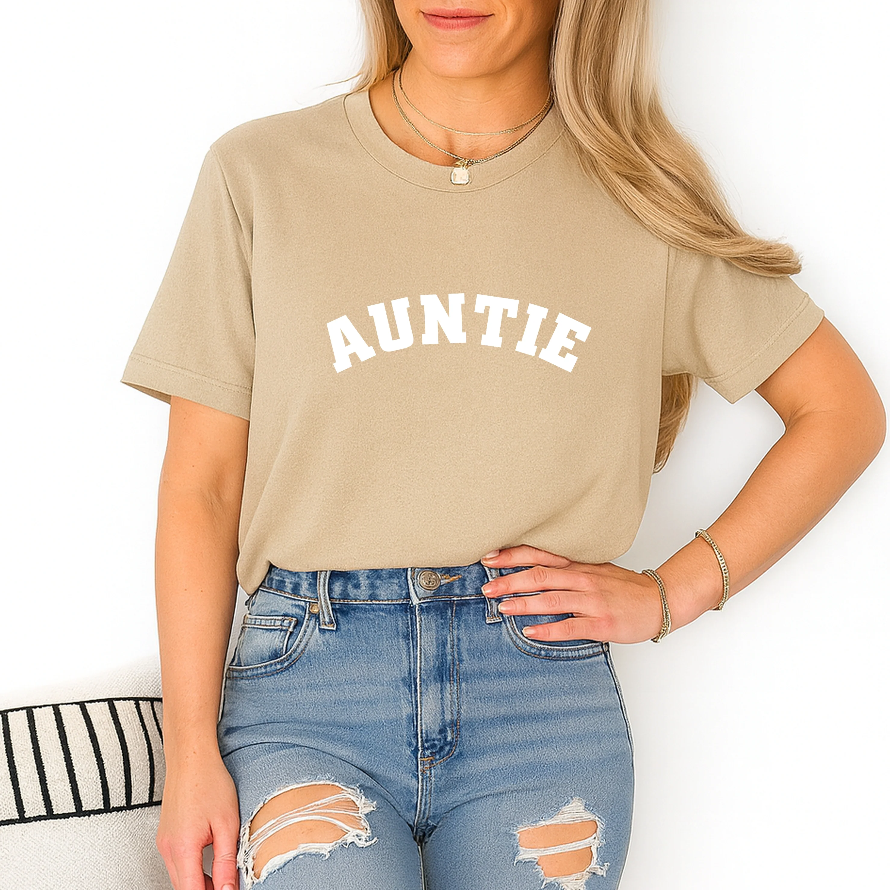 Aunties Bestie Beige Matching Outfits - Image 3