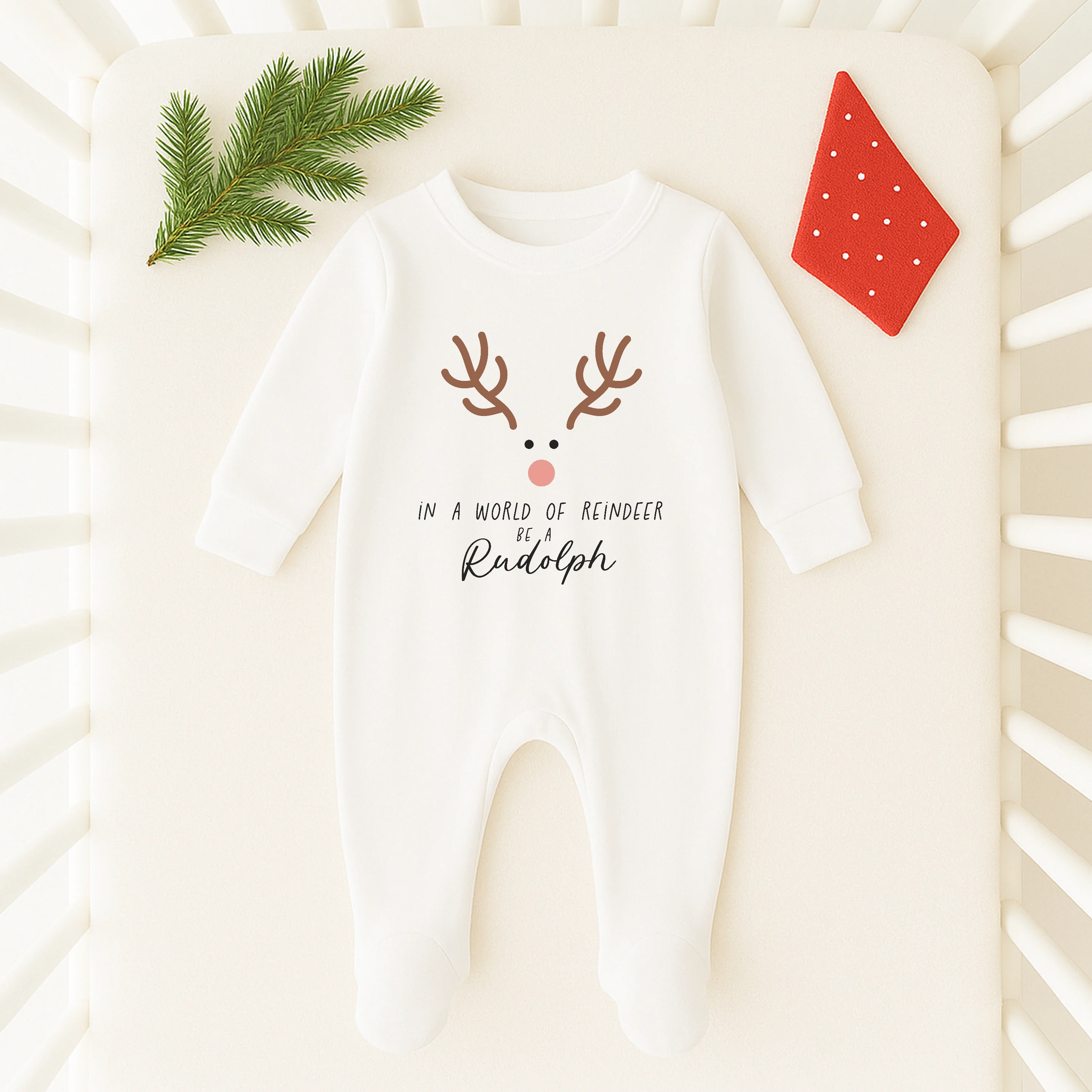 Be a Rudolph Christmas Matching Sweatshirt/Babygrow - Image 4