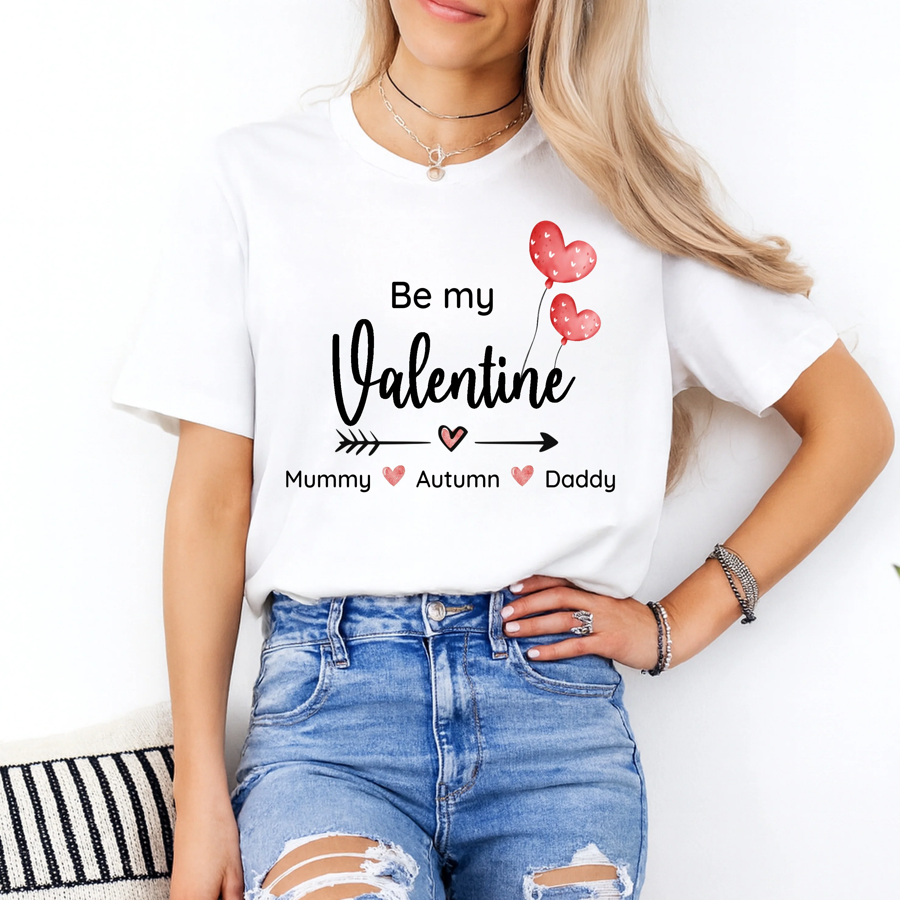 Personalised Be My Valentine Mum and Baby Matching - Image 2