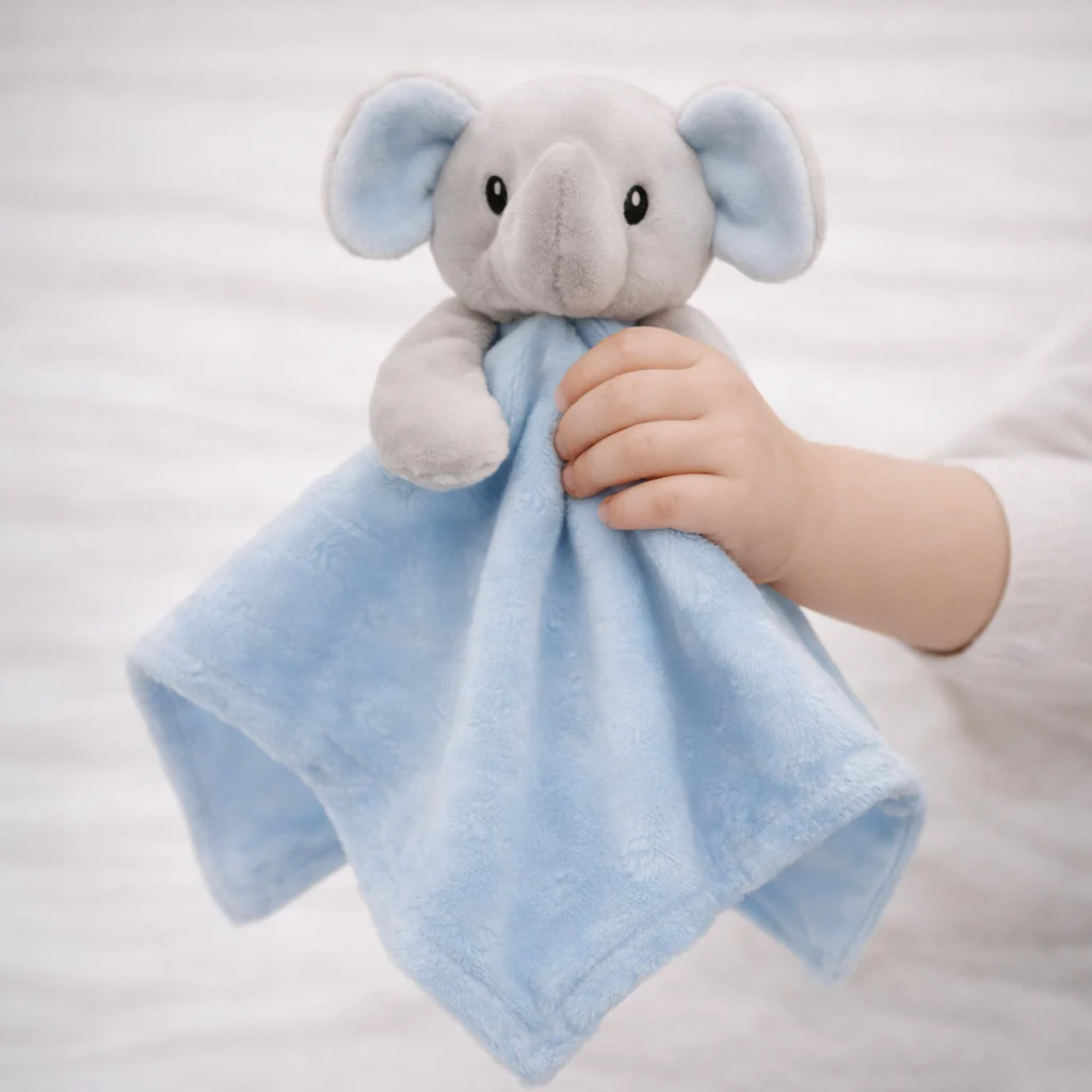 Boys Blue Elephant & Comforter Luxury Gift Hamper Set - Image 4