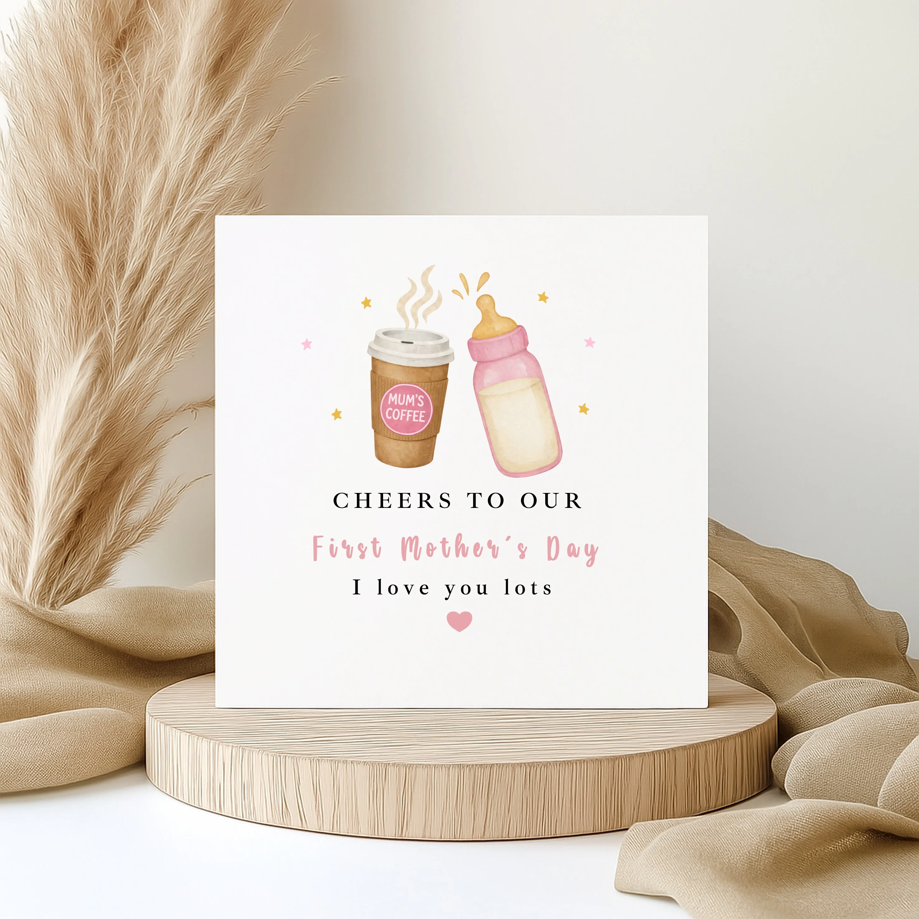 Cheers To Our First Mother's Day Card - Image 3