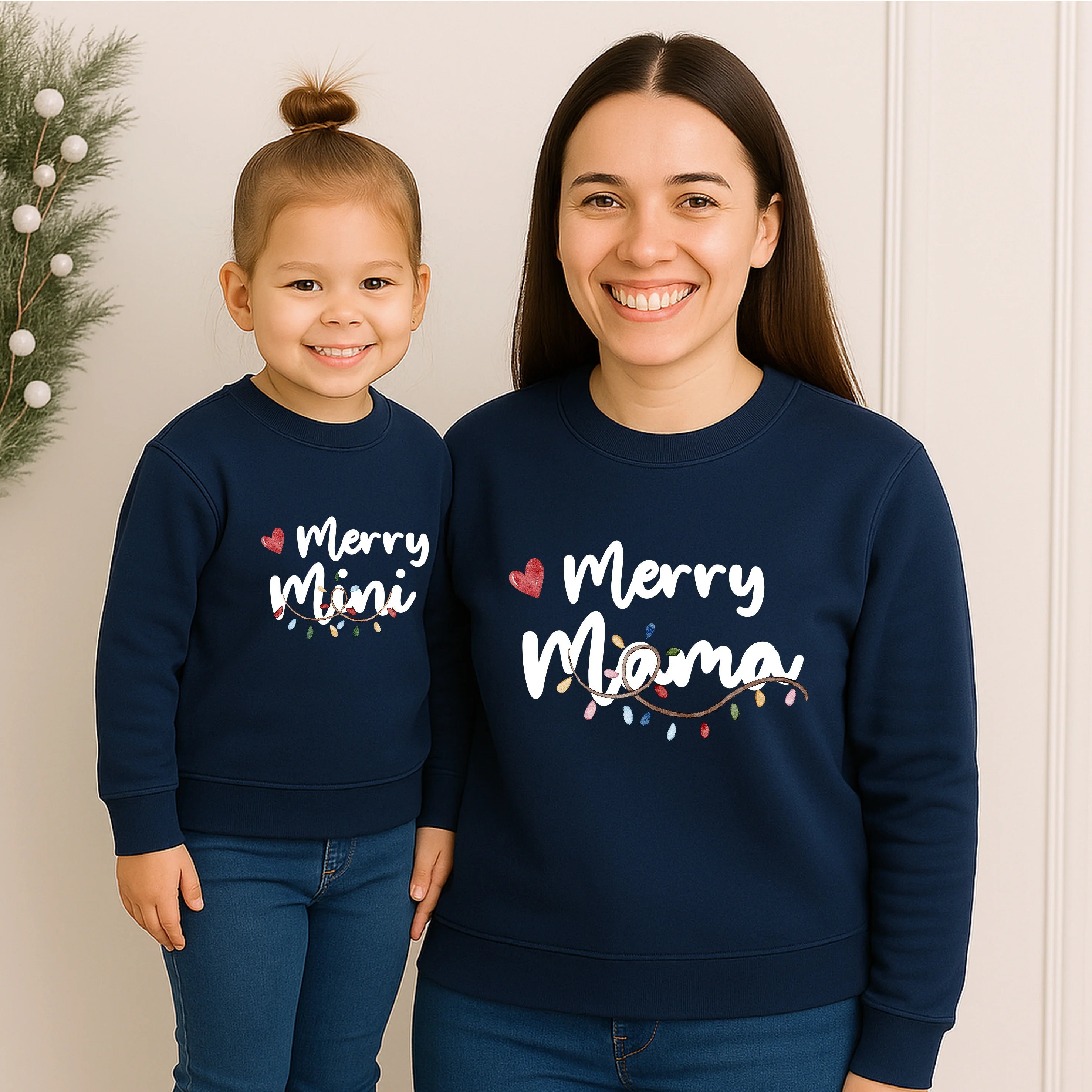 Christmas Merry Mum & Mini Sweatshirt/Babygrow - Image 3