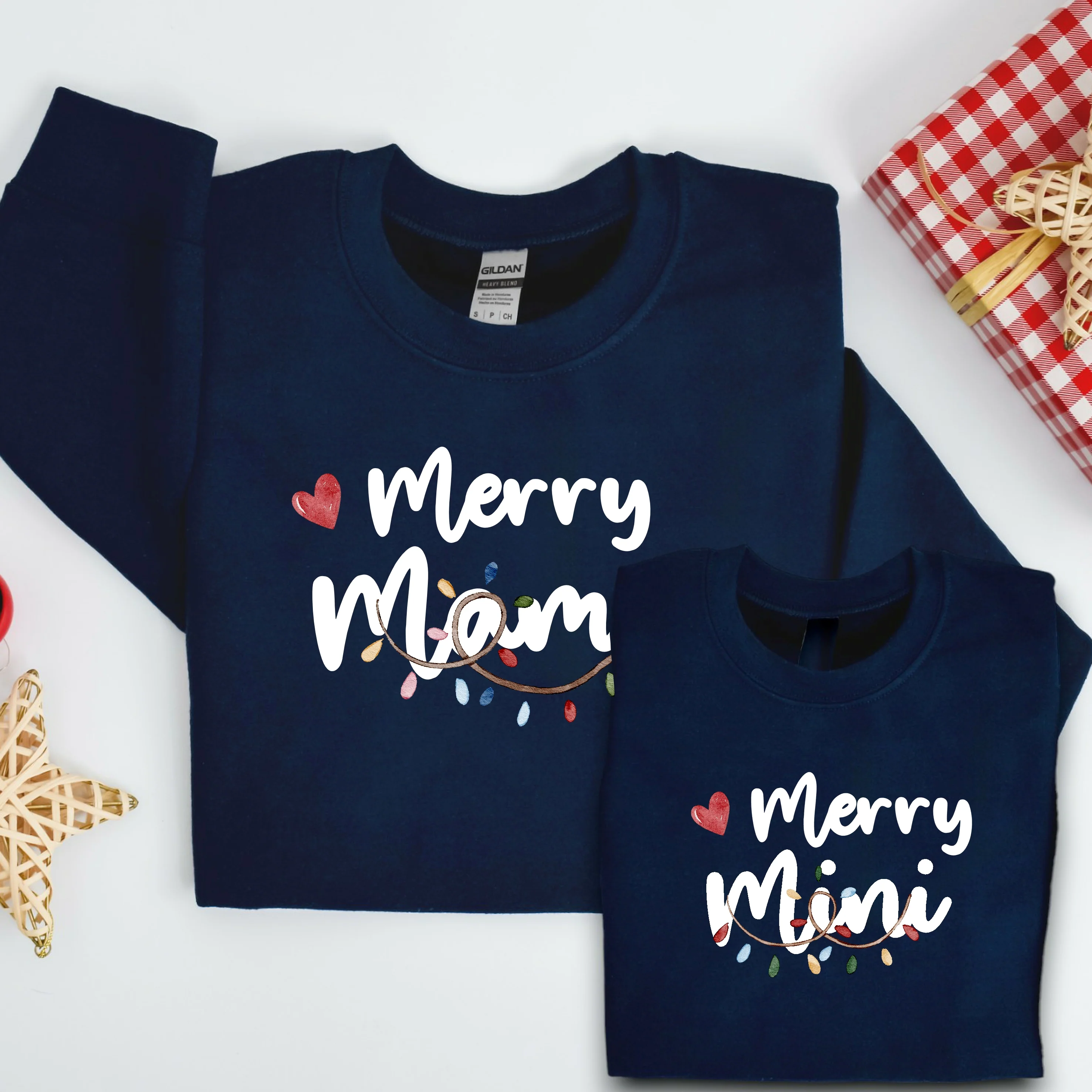 Christmas Merry Mum & Mini Sweatshirt/Babygrow - Image 4