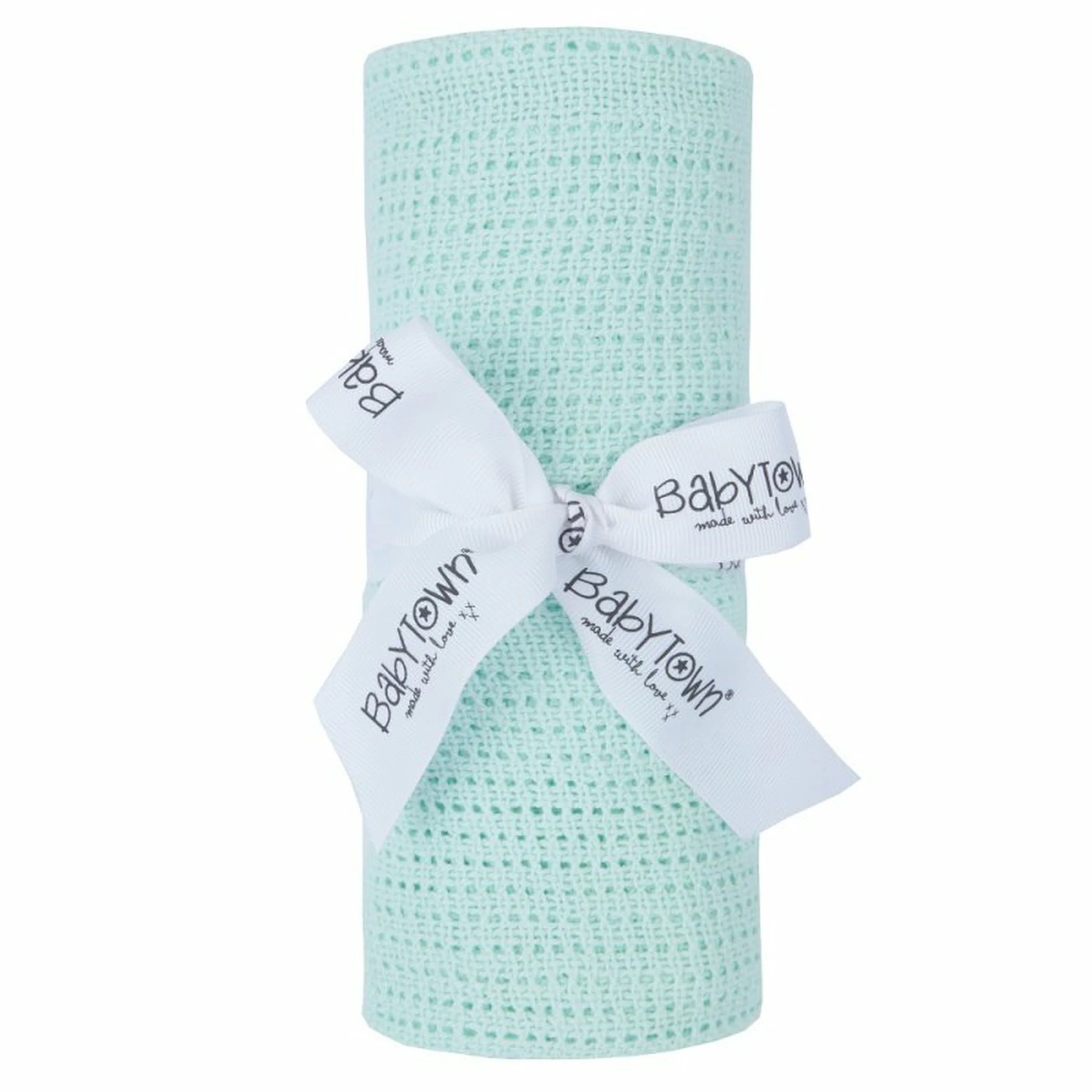 Mint Cellular Baby Blanket - Image 3