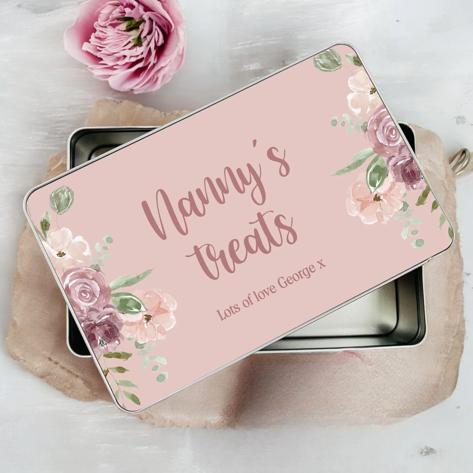 Personalised Dusky Treat Tin - Image 2