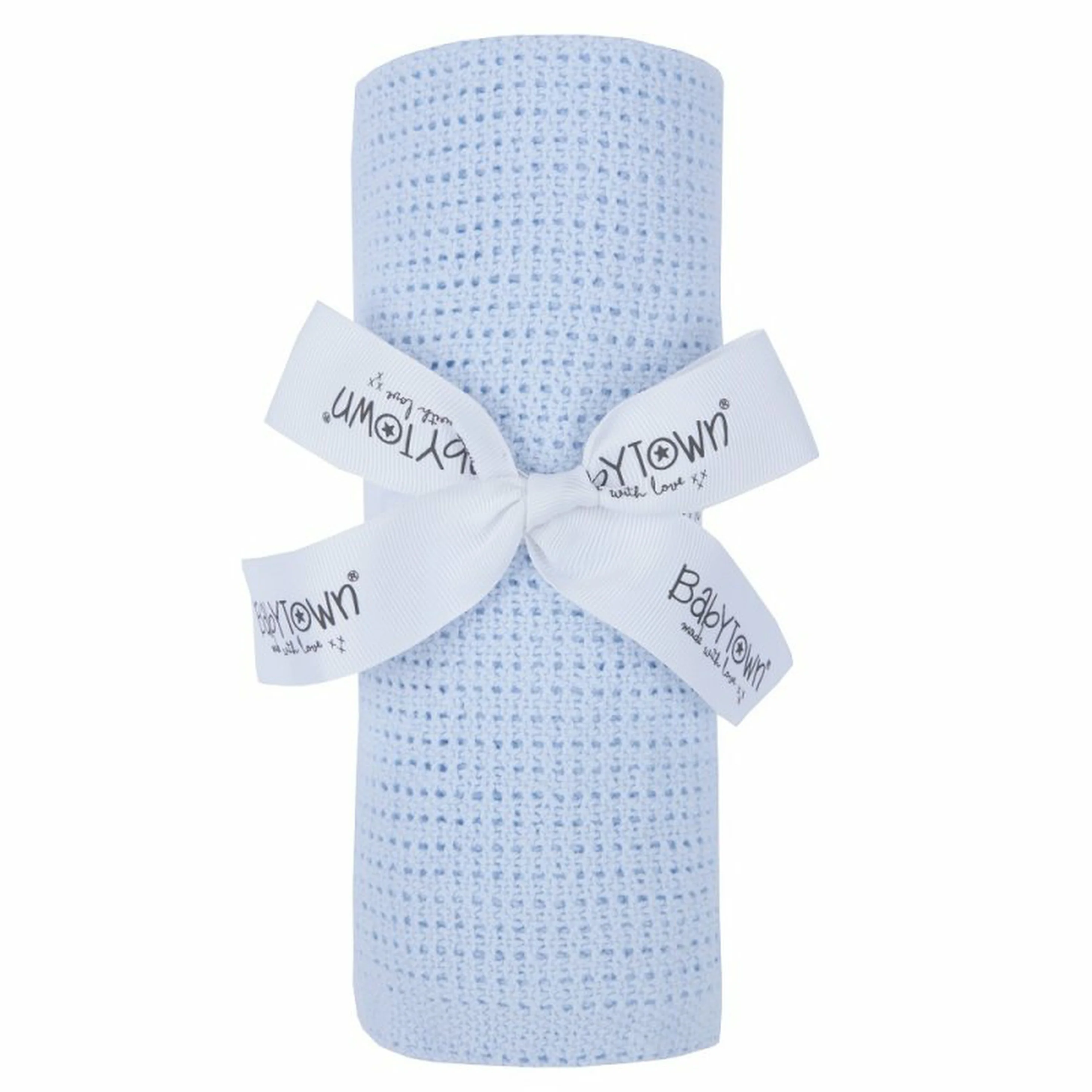 Blue Cellular Baby Blanket - Image 3