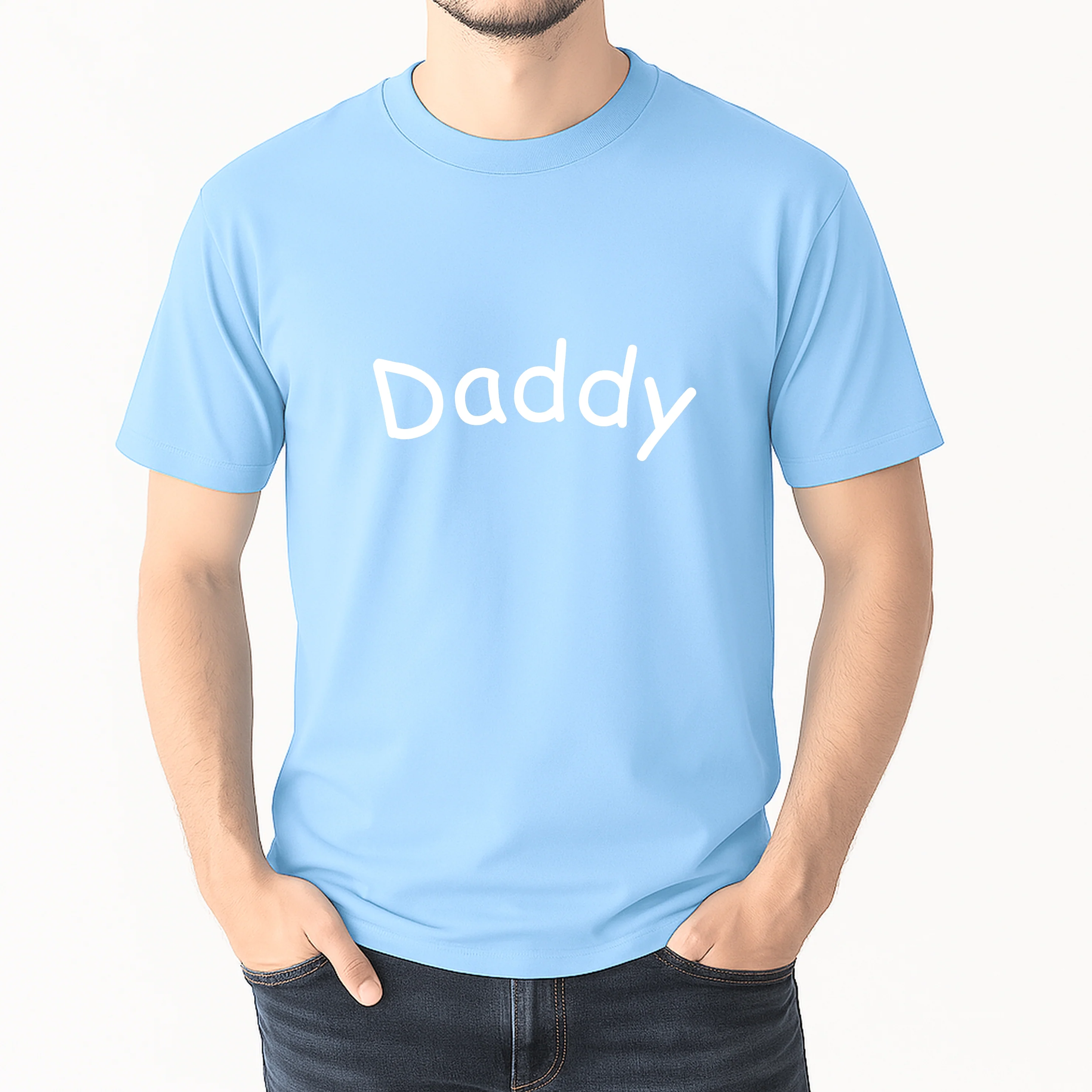 Daddy's Bestie Blue Matching Outfits - Image 5