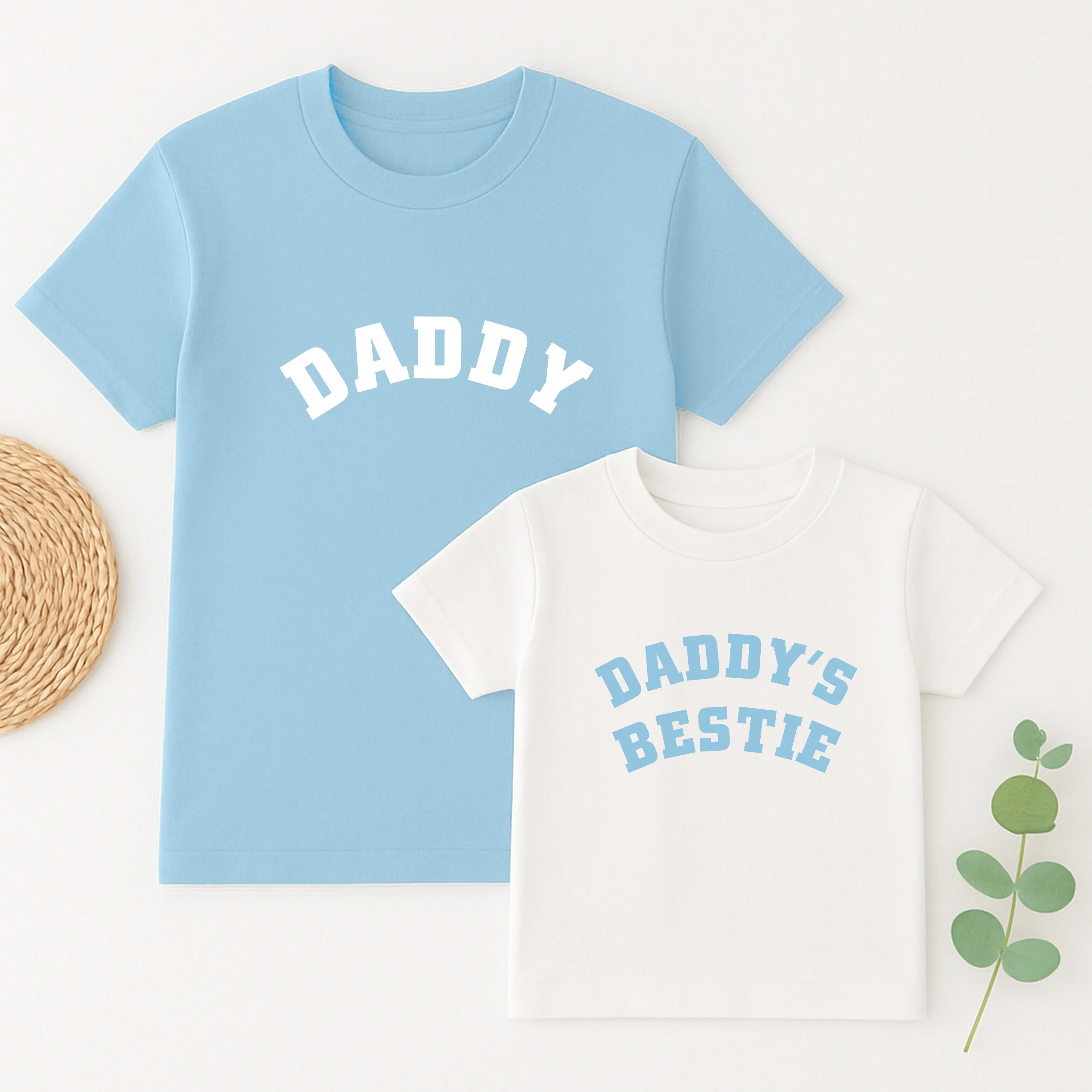 Daddys Bestie Blue Matching Outfits