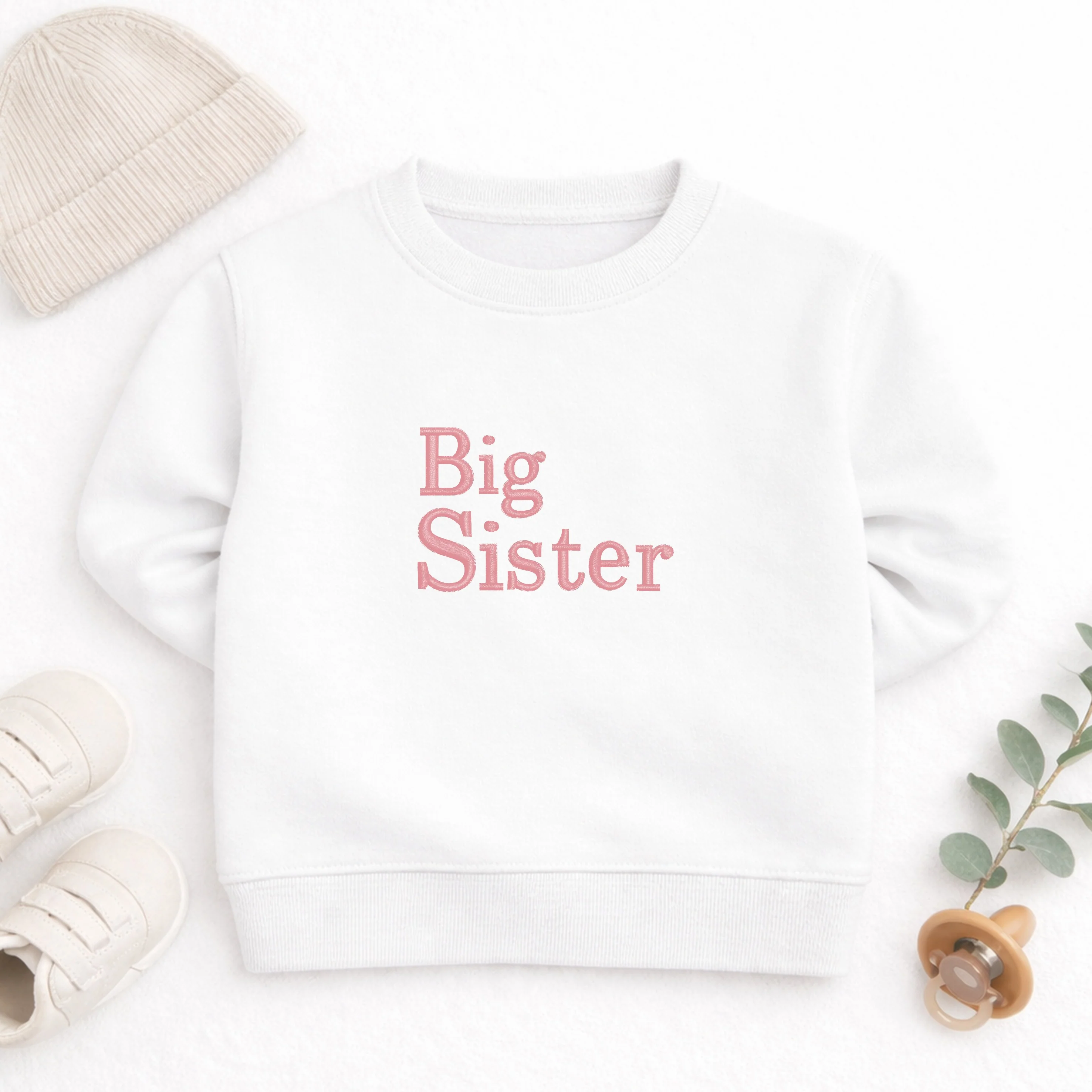 Embroidered Big Sister Sweatshirt - Image 2