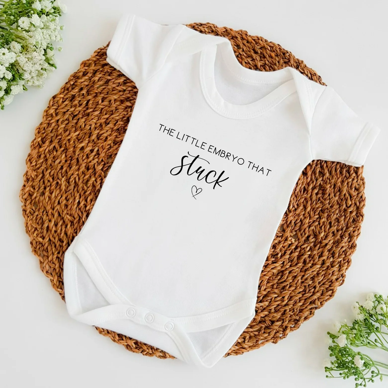 Embryo that stuck IVF Baby Announcement Vest - Image 2