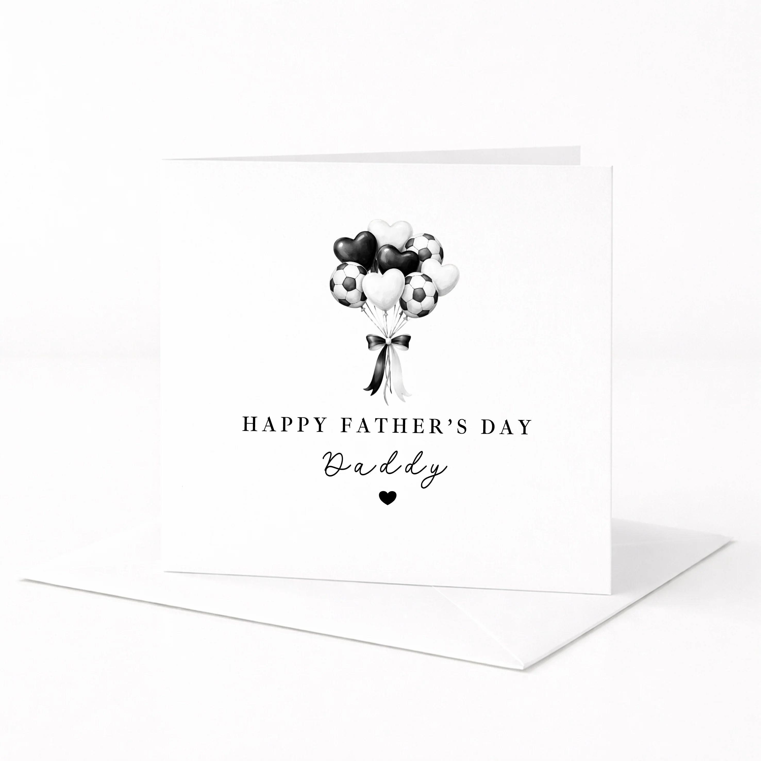 Football Balloons Happy Father's Day Card - Image 4
