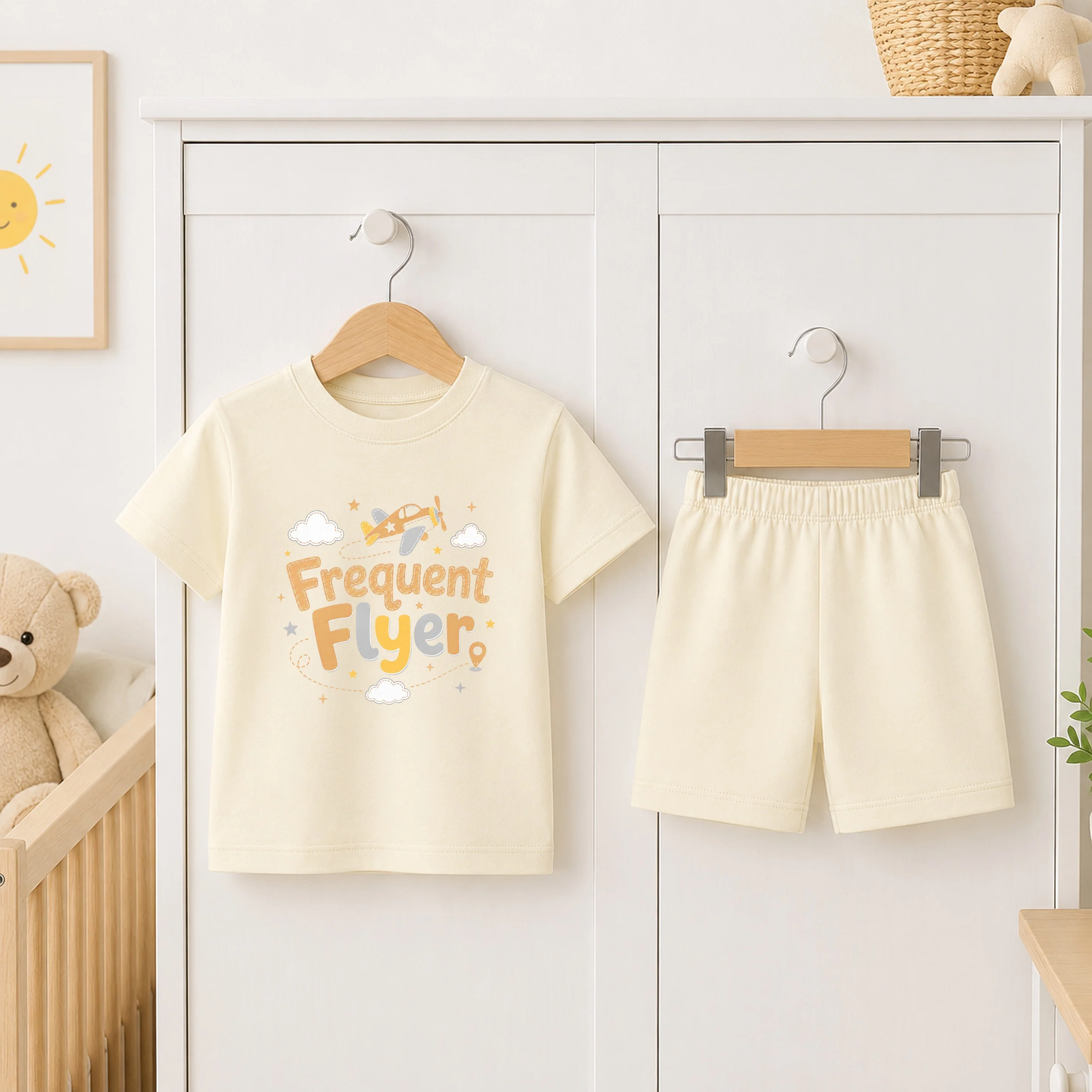 Frequent Flyer Toddler Short Set Airport Outfit - Image 5