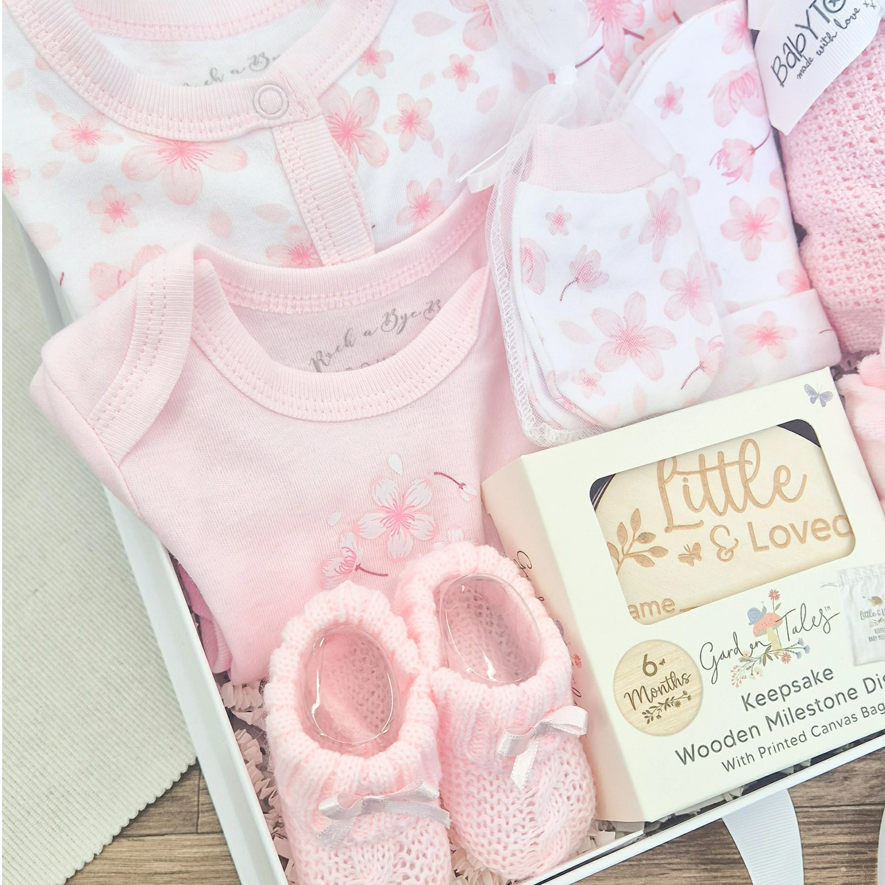 Girls Pink Blossom Luxury Gift Hampers Set - Image 3
