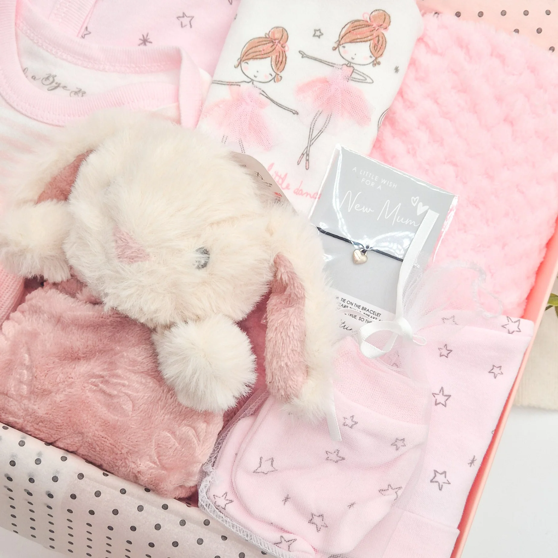 Girls Pink Star Ballerina & Comforter Luxury Hamper Gift Set - Image 2
