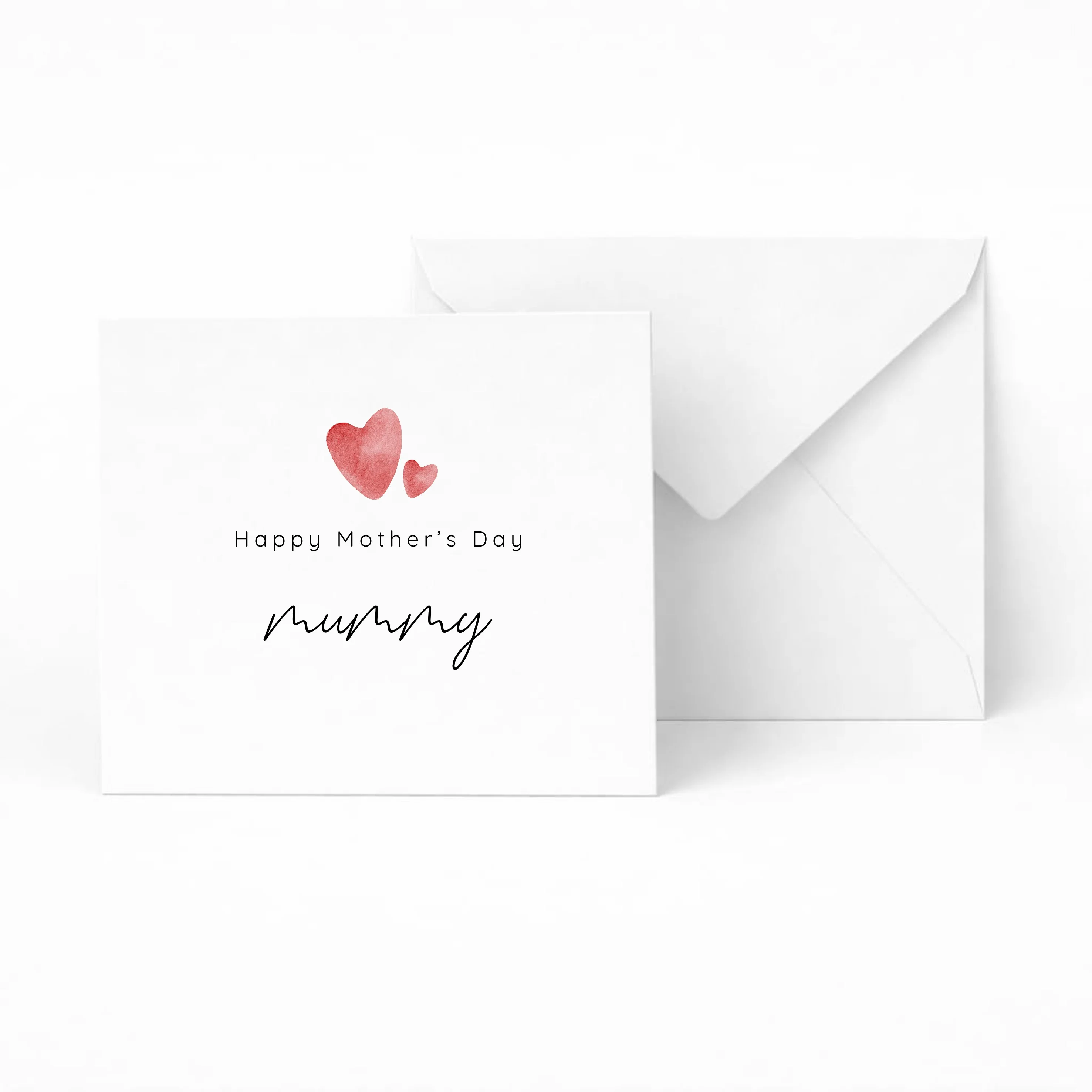 Happy Mother's Day Red Hearts Card - Image 4