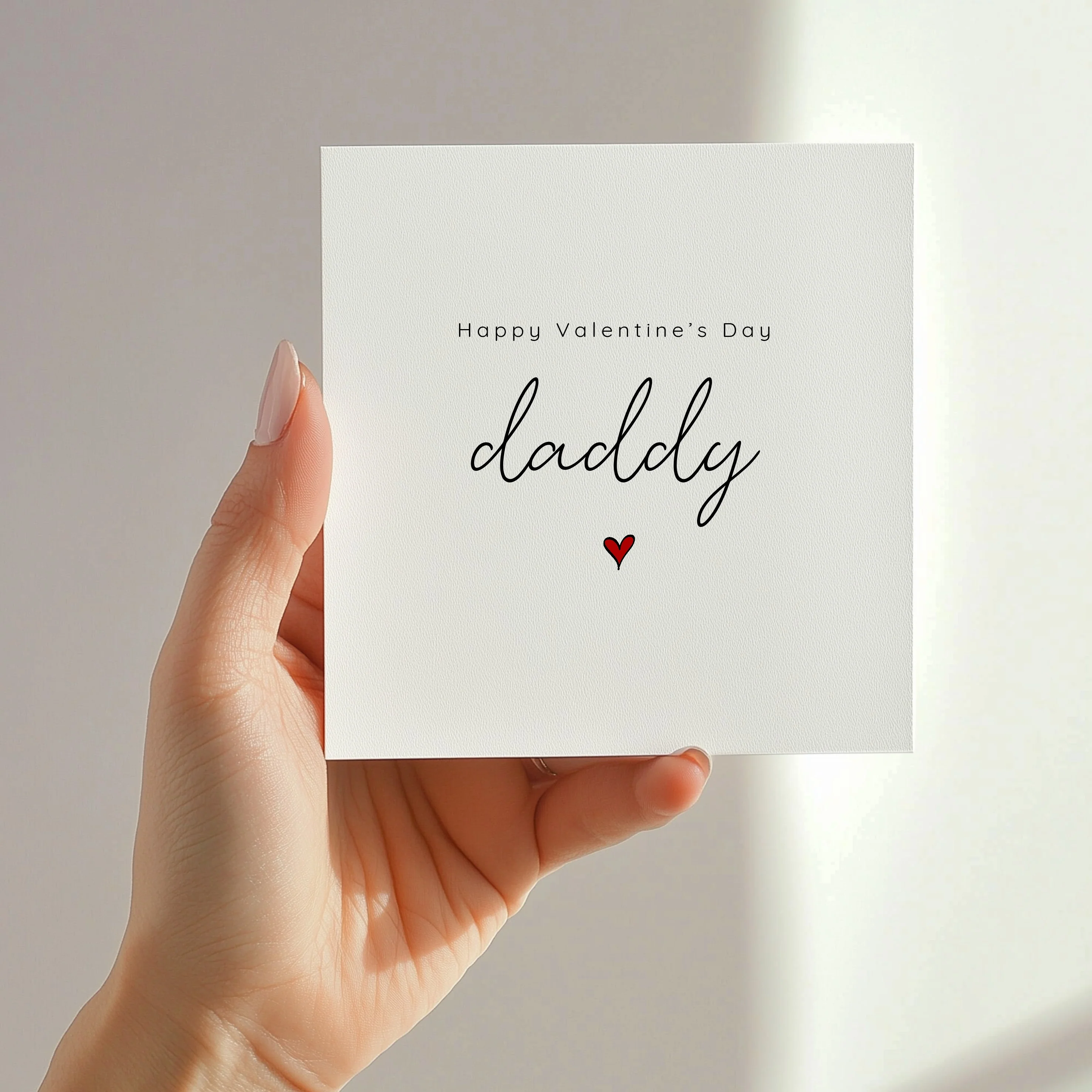 Happy Valentine's Day Daddy Heart Card - Image 5