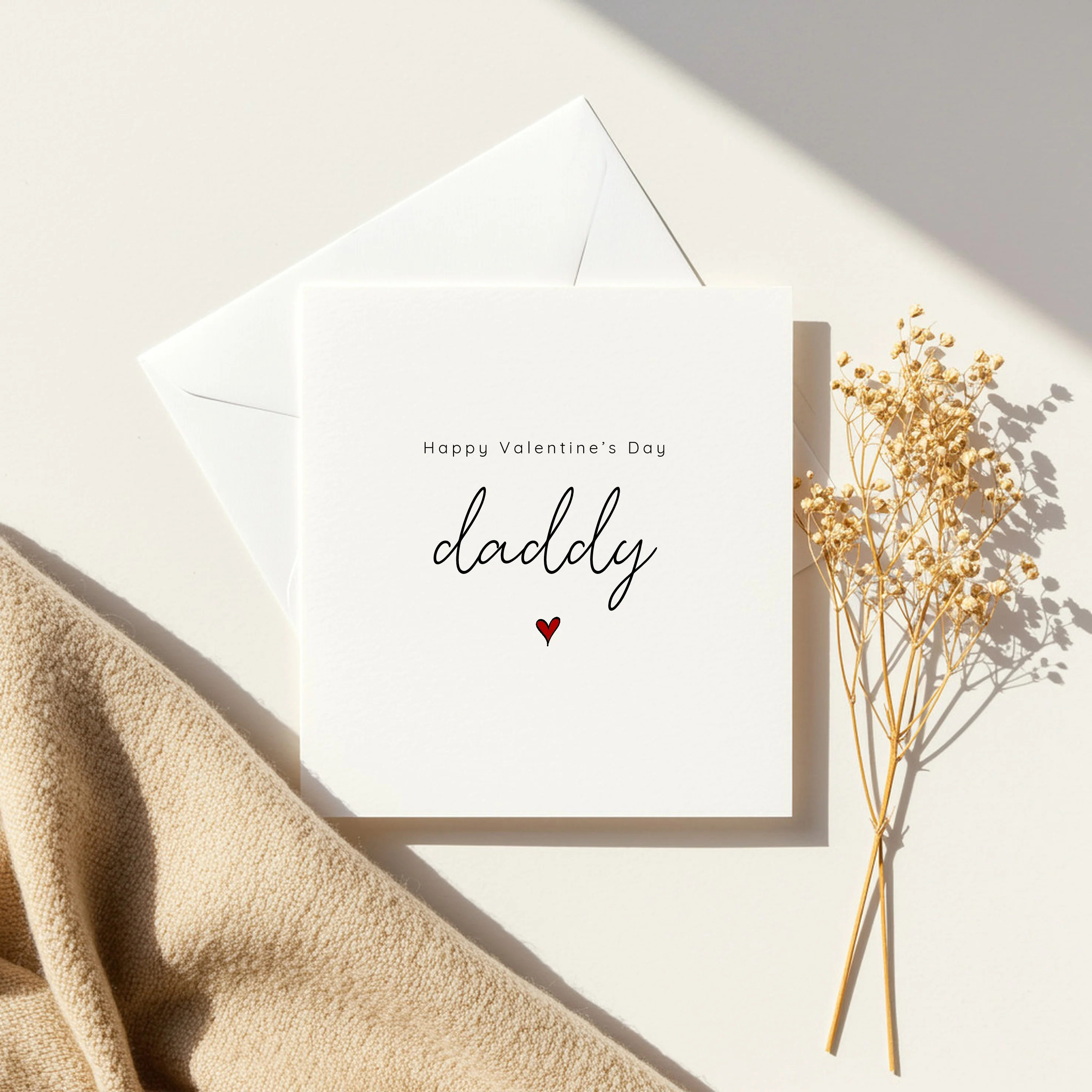 Happy Valentine's Day Daddy Heart Card - Image 6