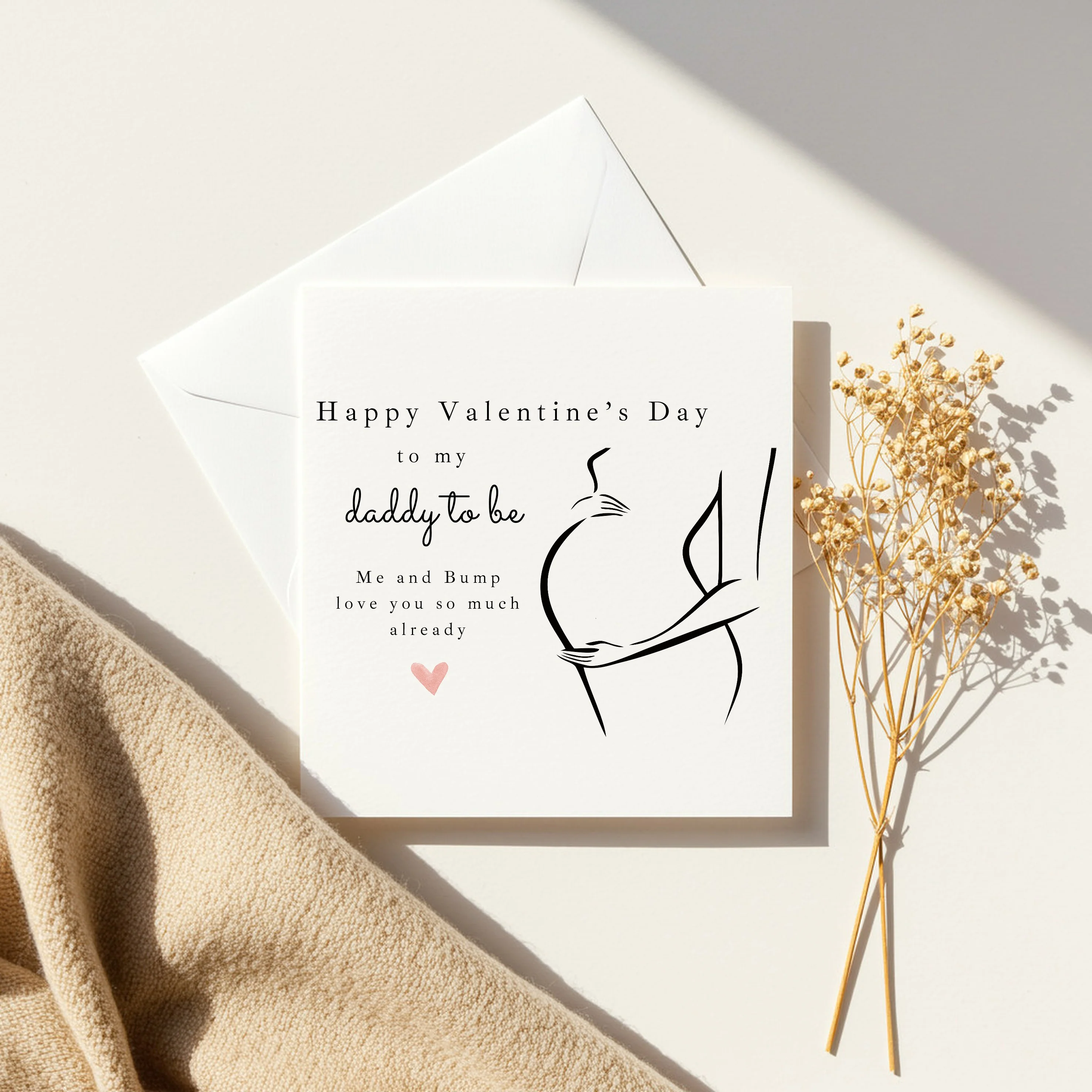 Happy Valentine's Day Daddy Love Bump Card - Image 6