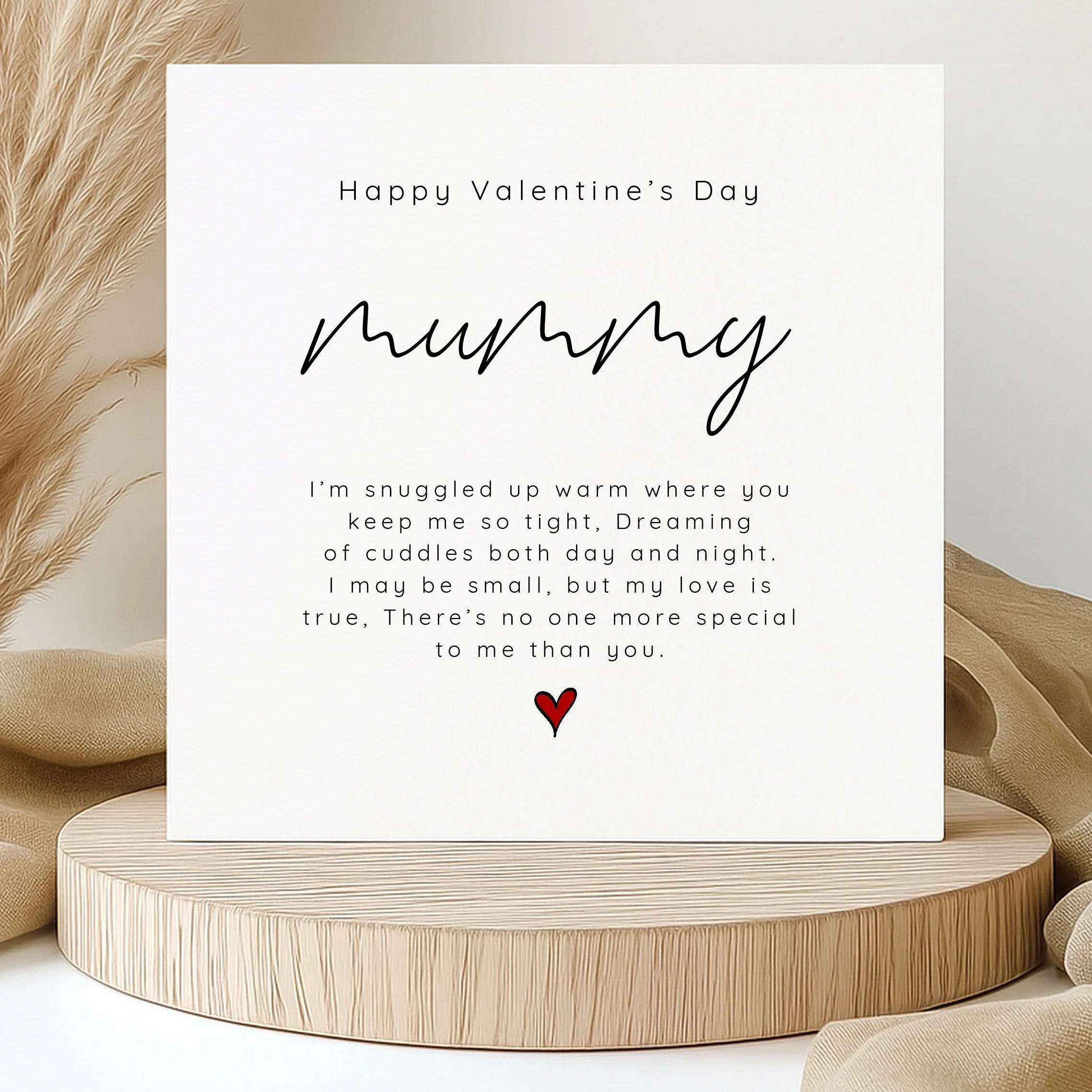 Happy Valentine's Day Mummy Card