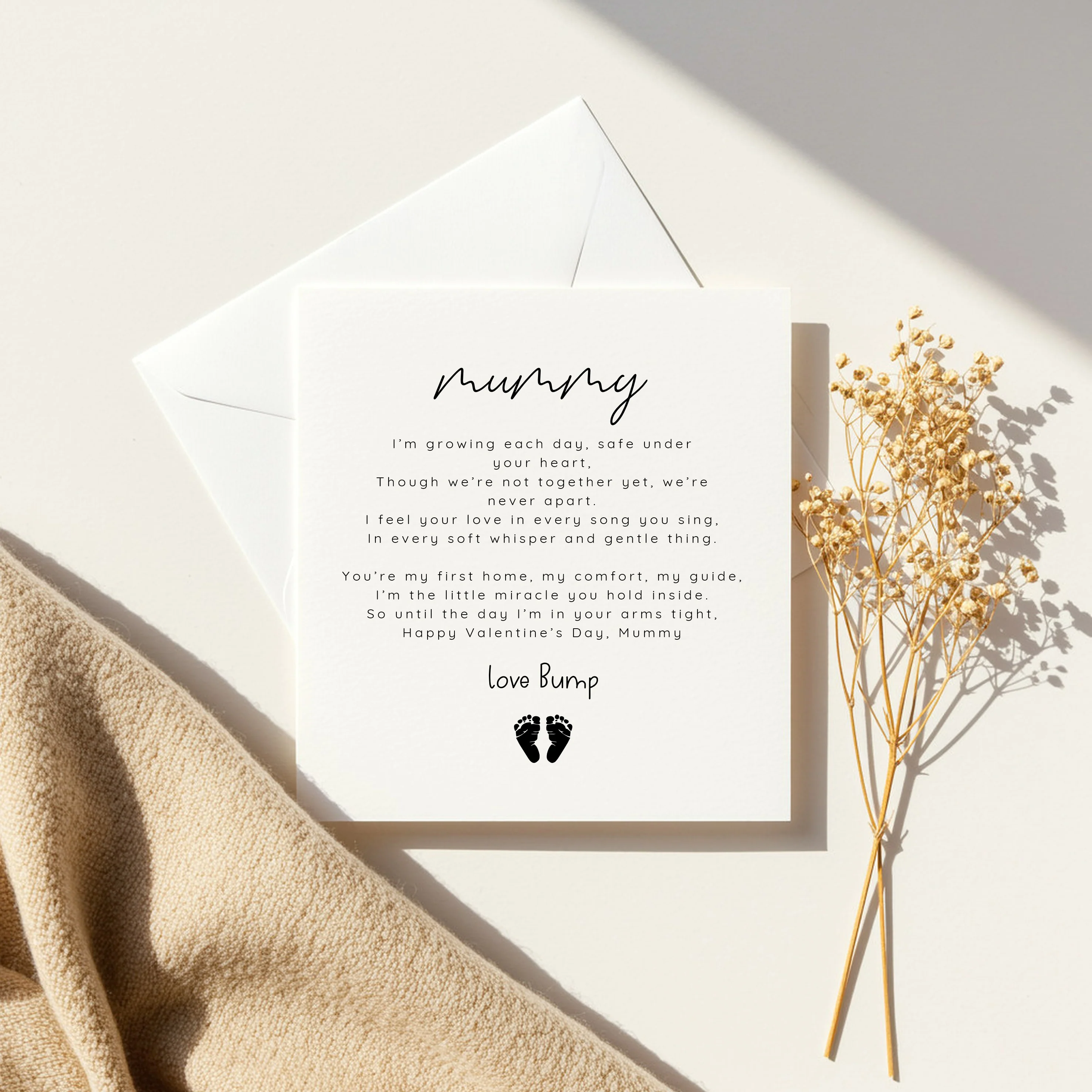 Happy Valentine's Day Mummy Love Bump Card - Image 6