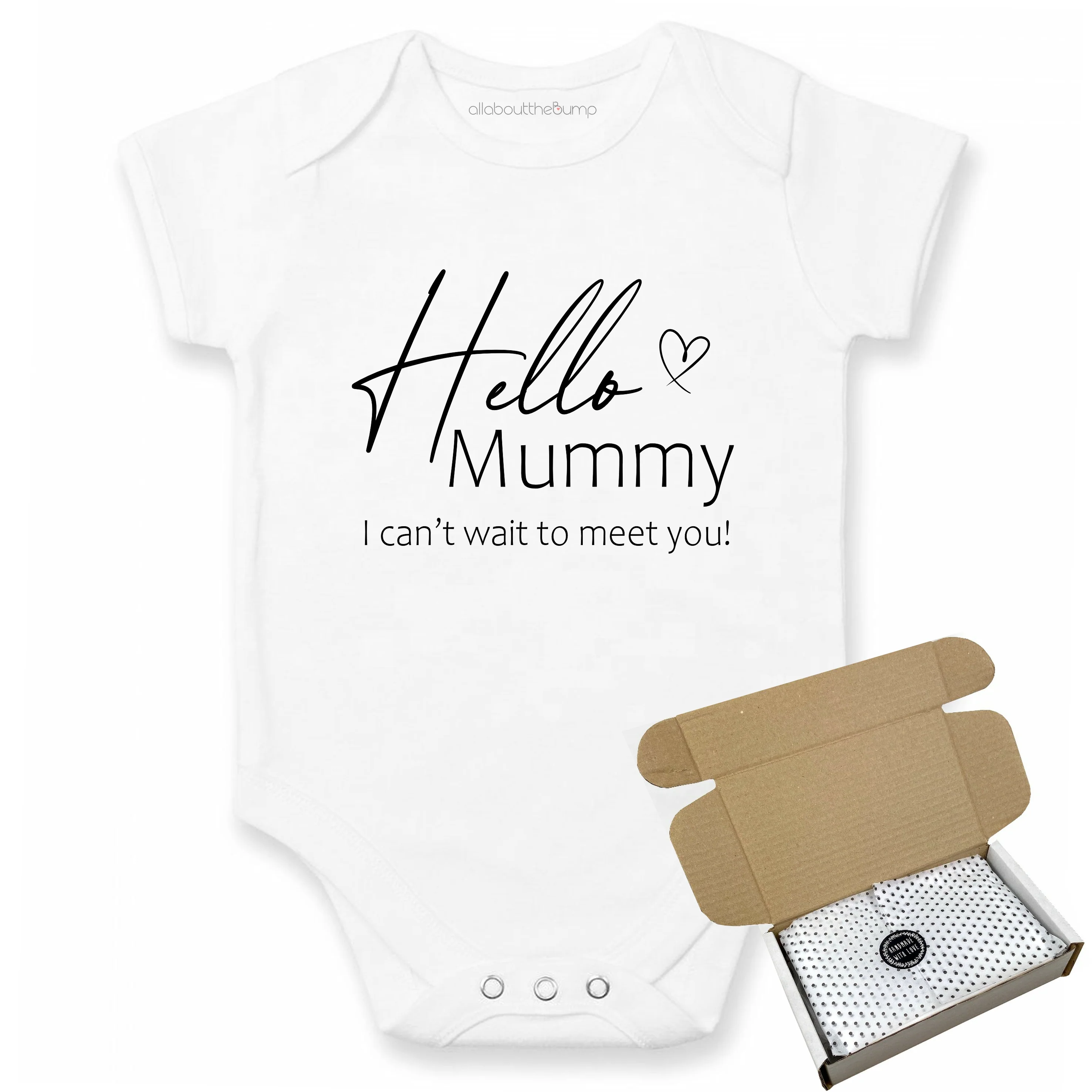 Hello Mummy Baby Announcement Vest - Image 3