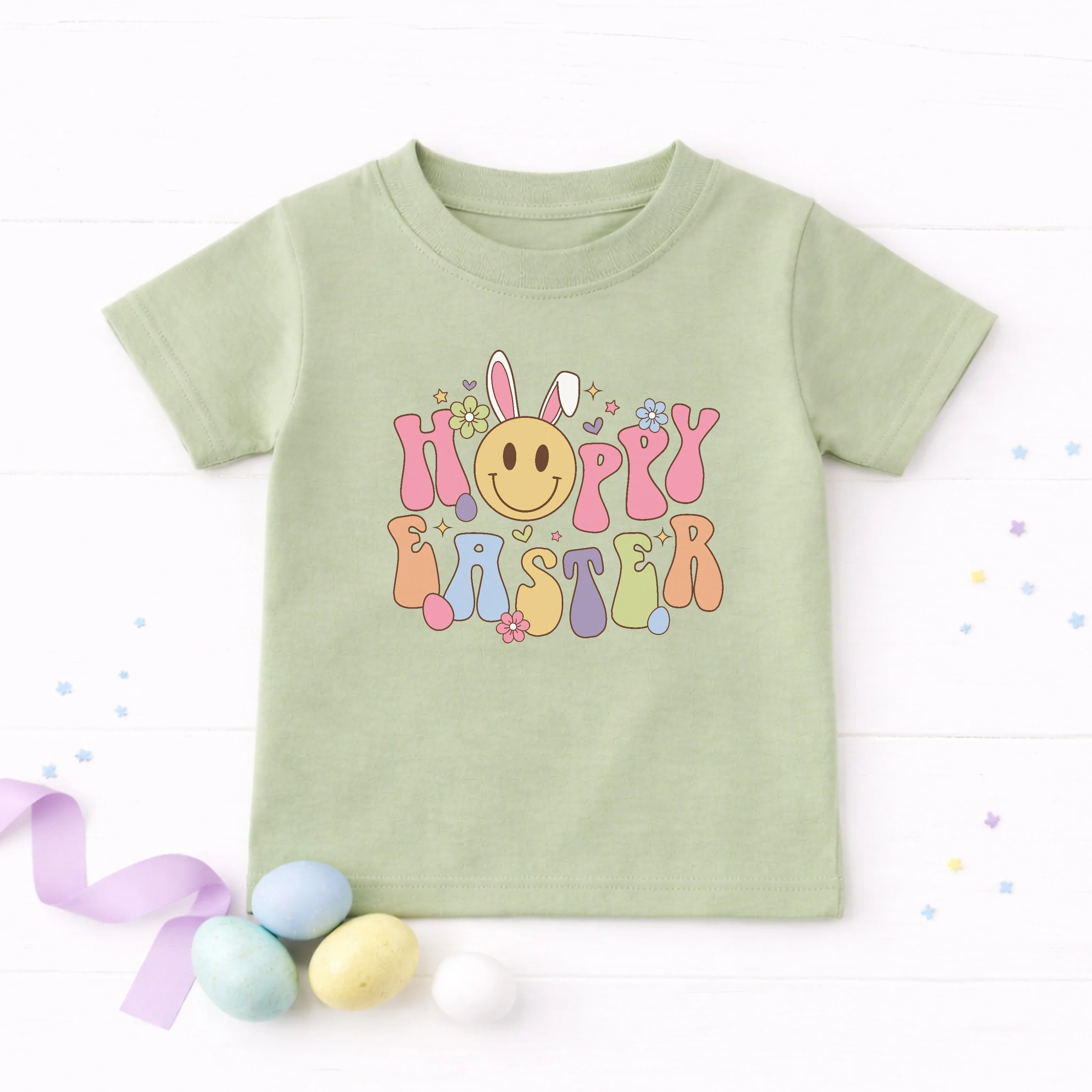 Hoppy Easter Retro Children's T-shirt - Image 5