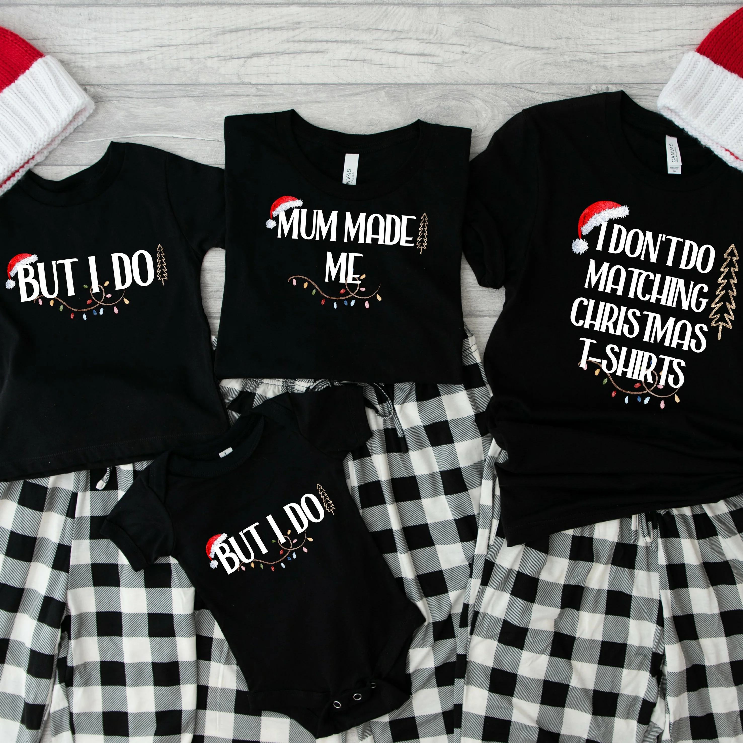 I don't do matching Christmas... Personalised Family T-Shirt