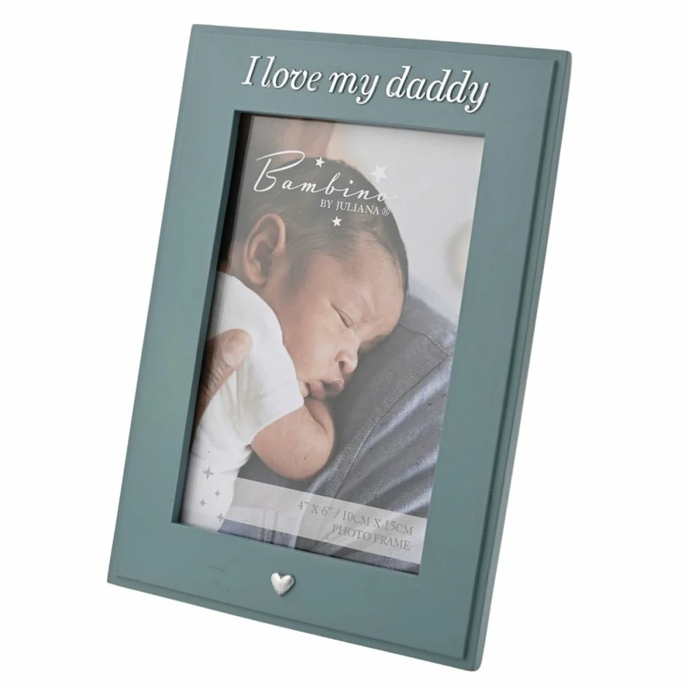 "I Love My daddy" Photo Frame in Dark Teal Colour - Image 3