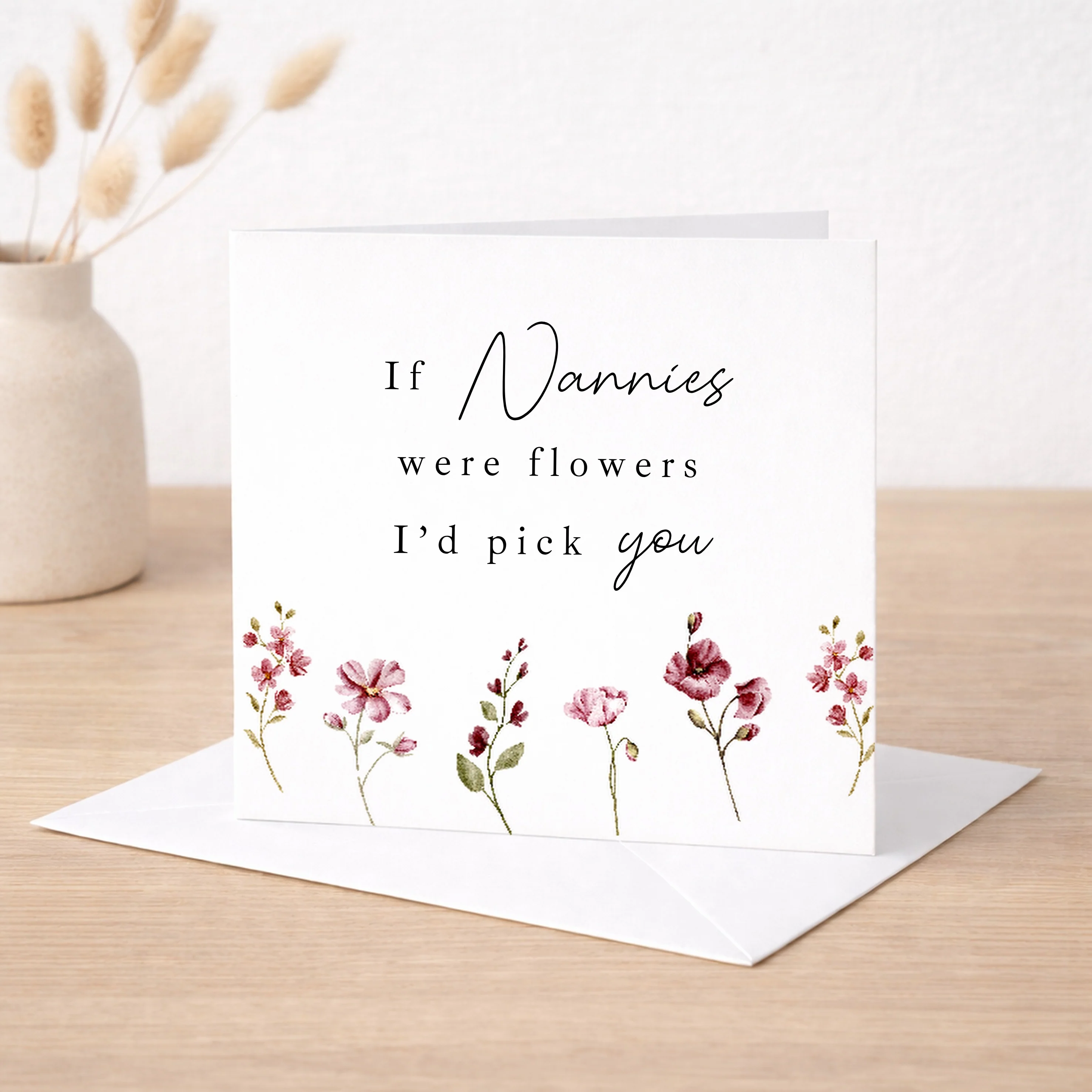 If Nannies Were Flowers I'd Pick You Mother's Day Card - Image 5