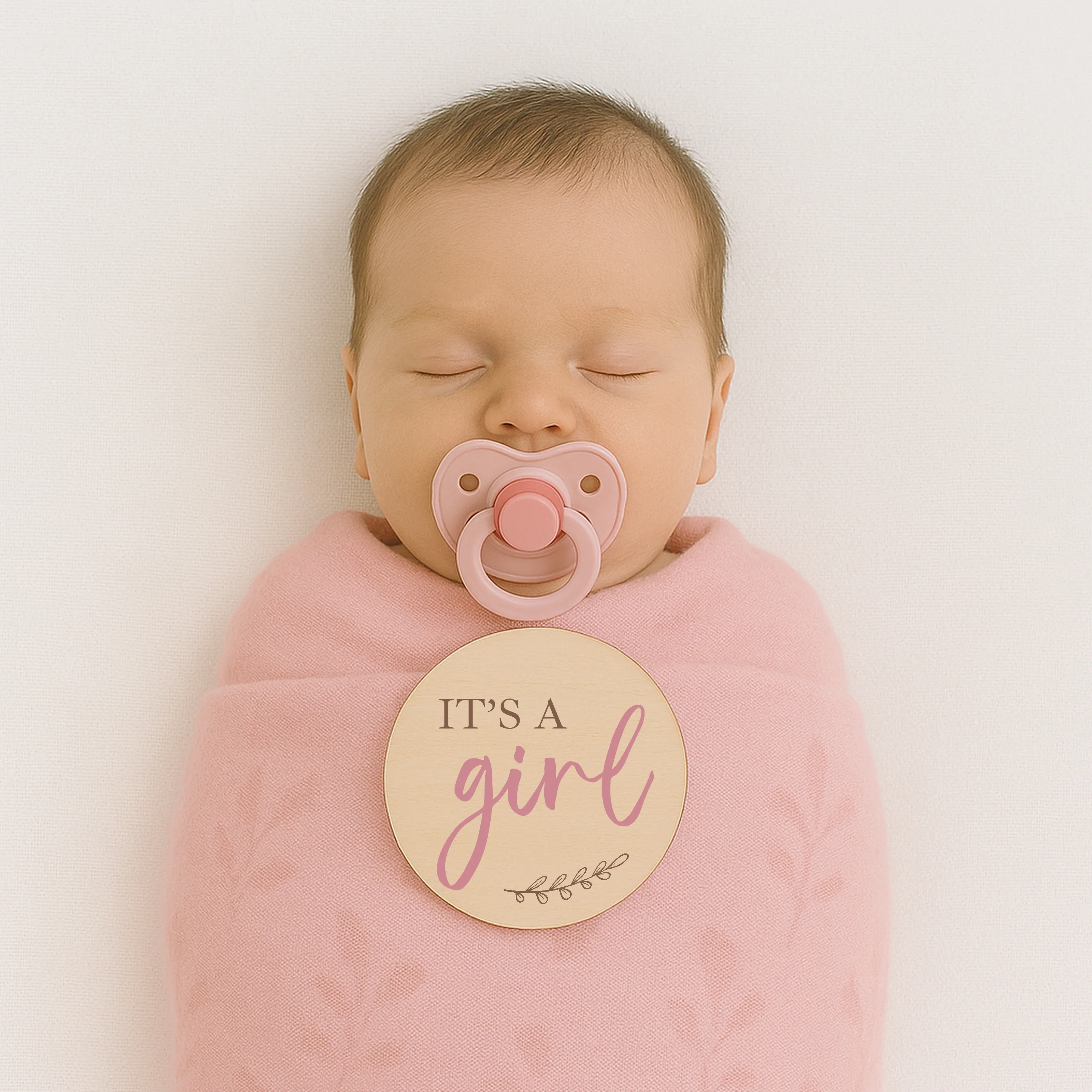 It's A Boy/Girl Announcement Wooden Plaque Set - Image 2