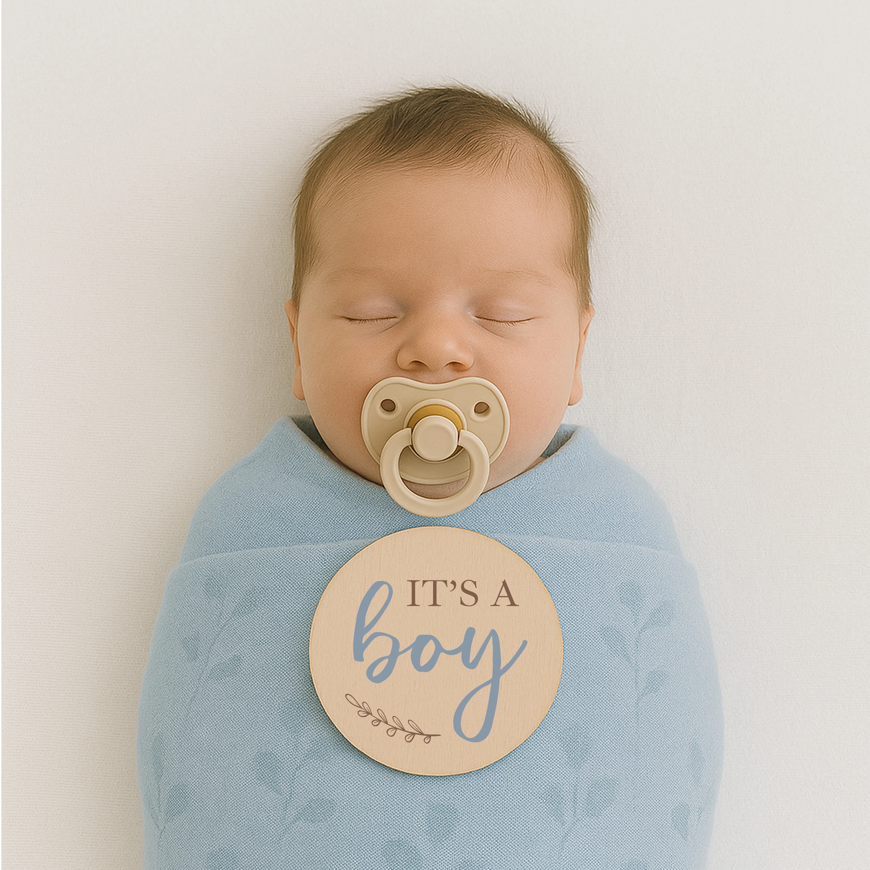 It's A Boy/Girl Announcement Wooden Plaque Set - Image 3