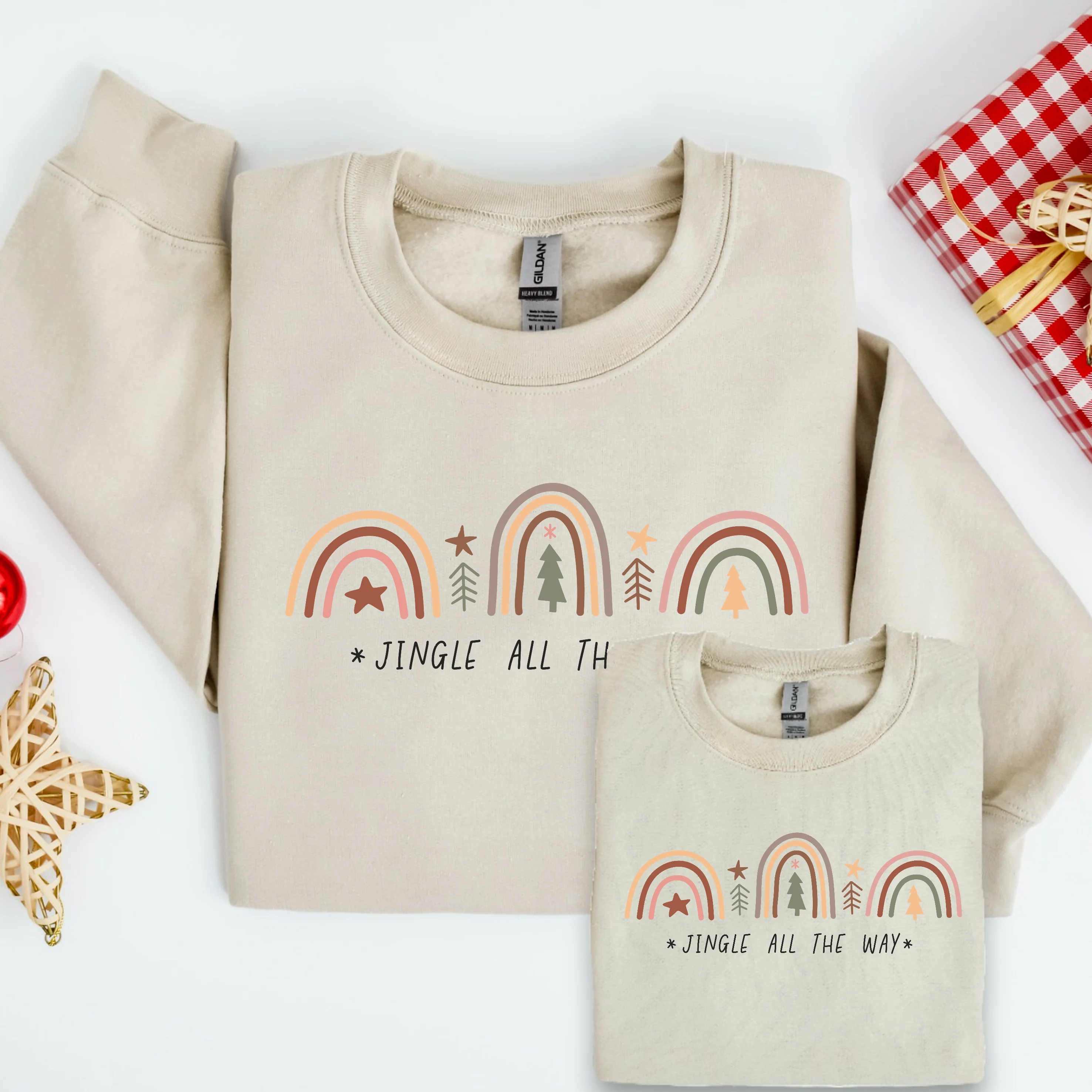 Jingle All The Way Christmas Family Matching Sweatshirt/Babygrow - Image 2
