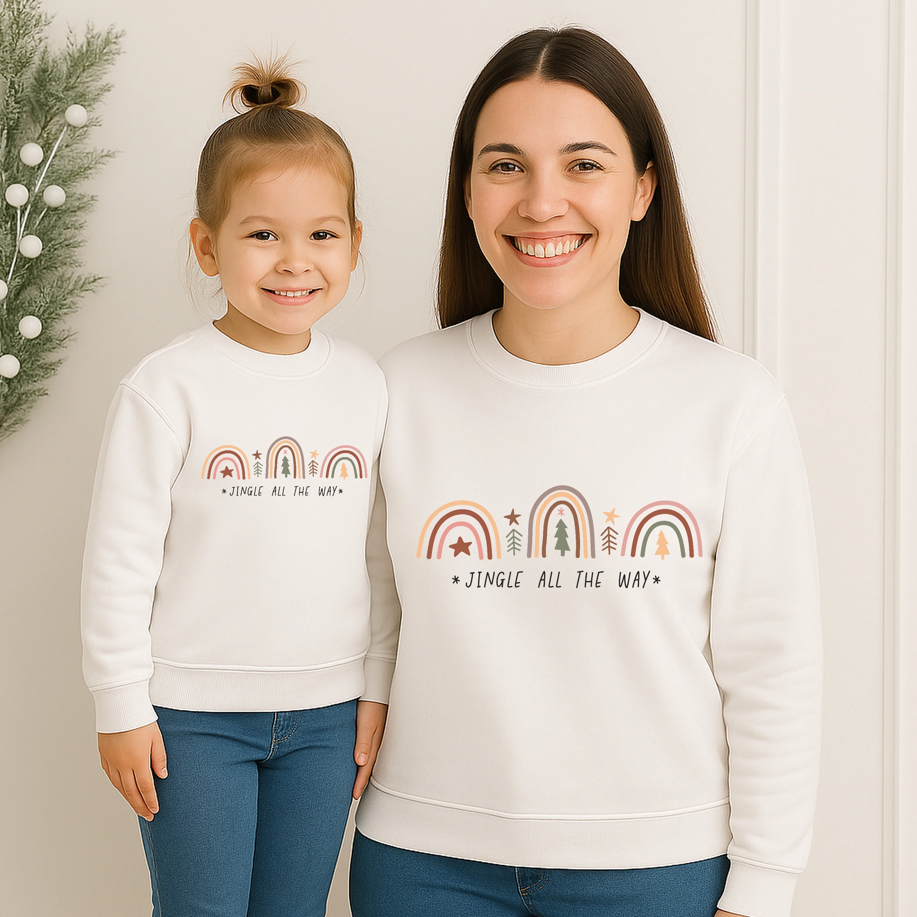 Jingle All The Way Christmas Family Matching Sweatshirt/Babygrow - Image 6