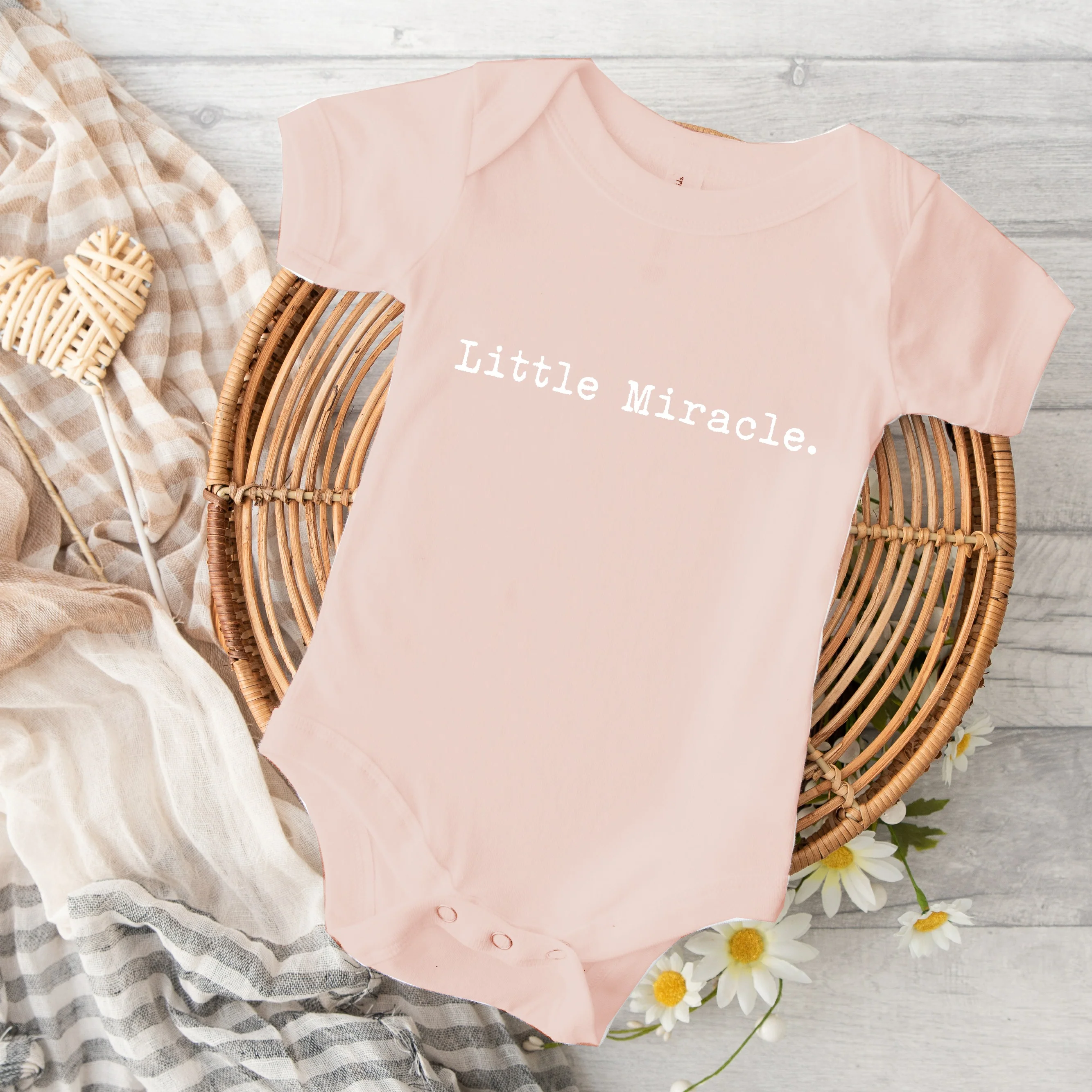 Little Miracle Baby Announcement Vest - Image 3