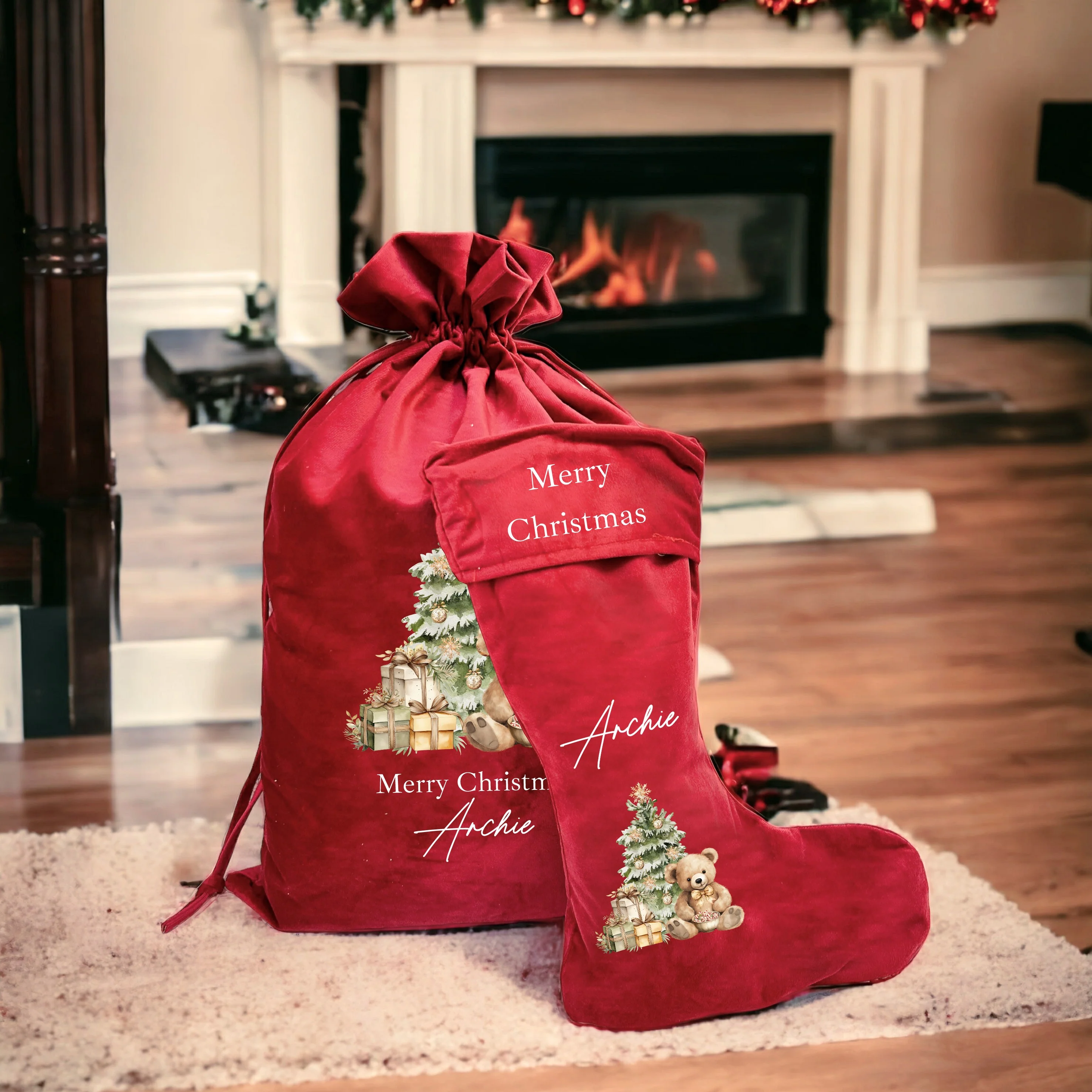 Merry Christmas 2025 Bundle (Pyjama Set, Toy, Ornament, Sack, Stocking & Box) - Image 6
