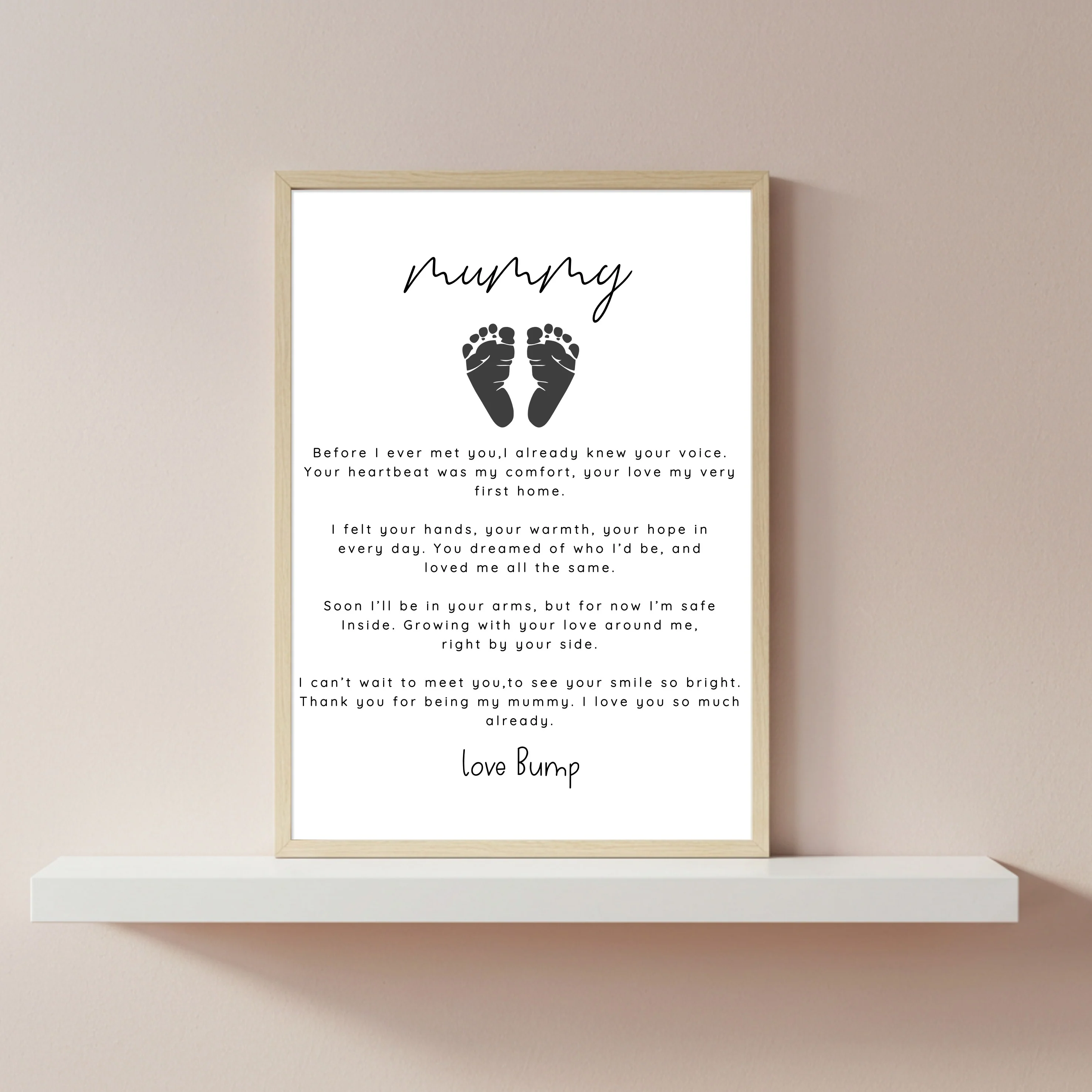 Mummy Poem Love Bump Poster - Image 4