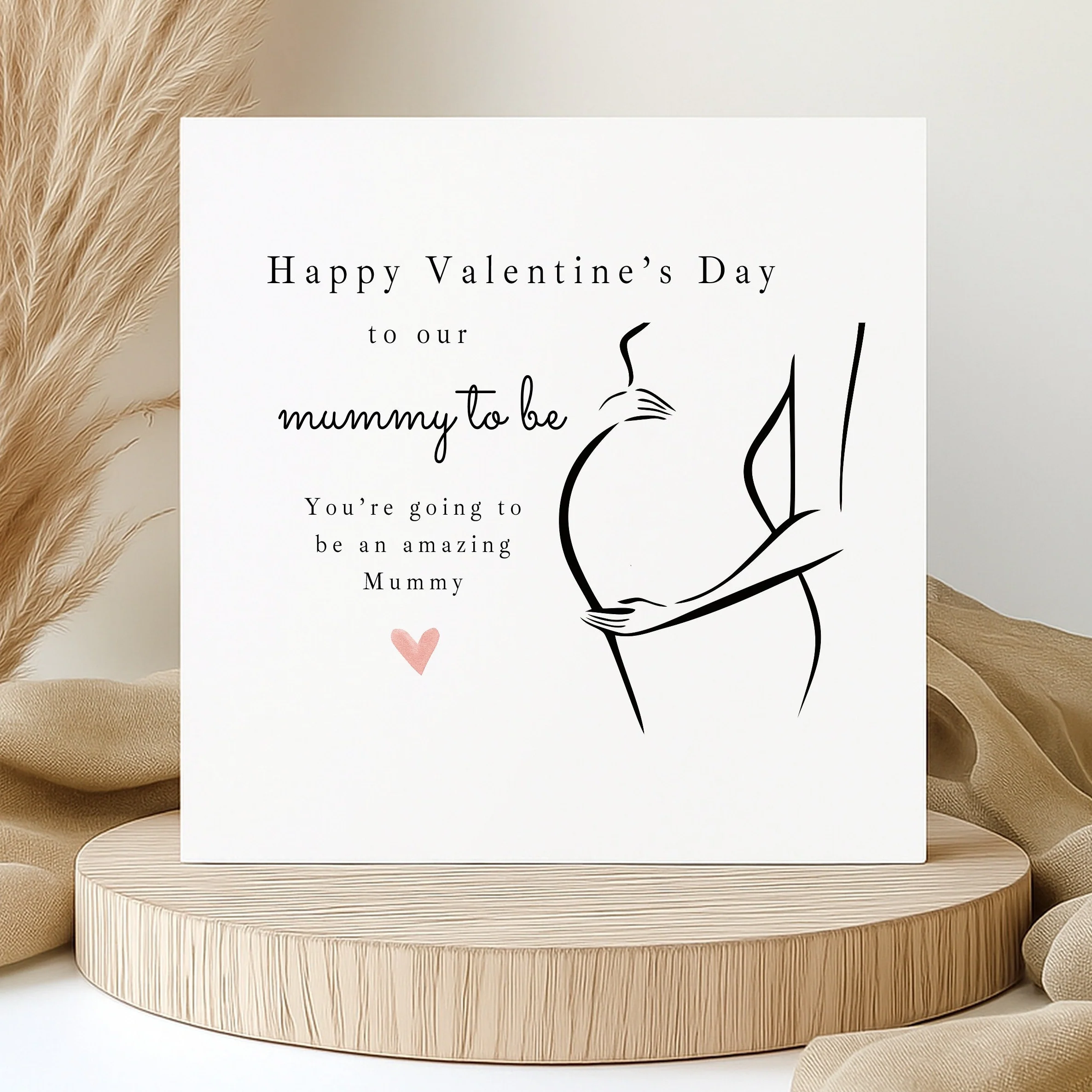 Mummy To Be Happy Valentine's Day Card