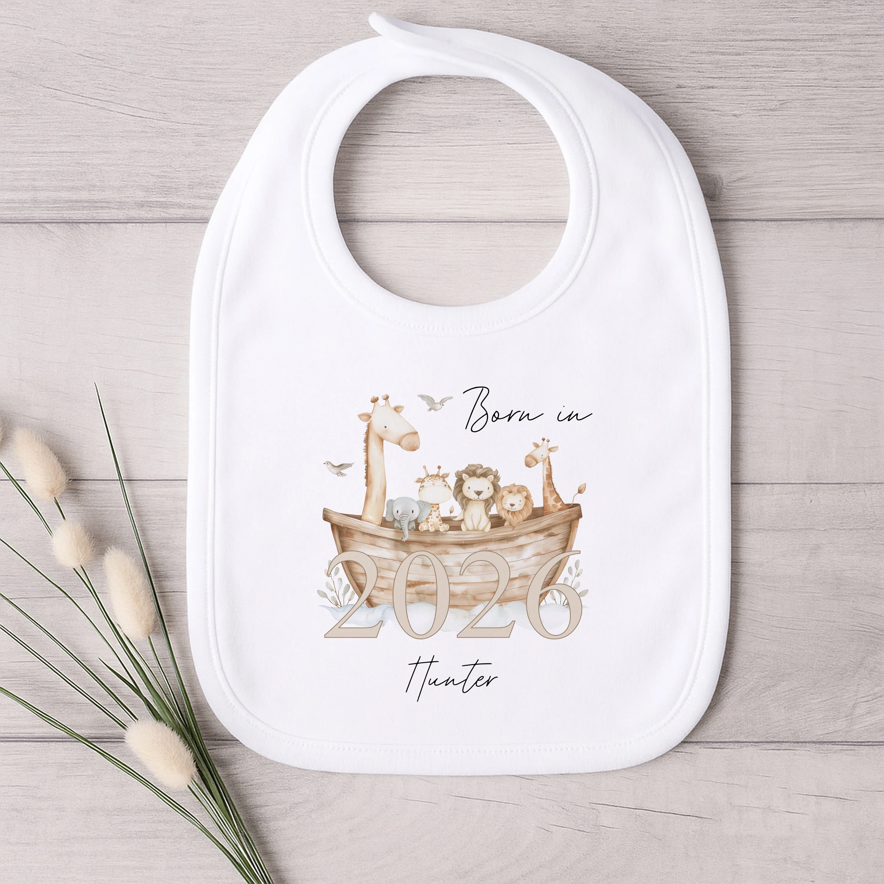 Personalised Animal Boat Born in 2026 Hamper Gift Set - Image 3