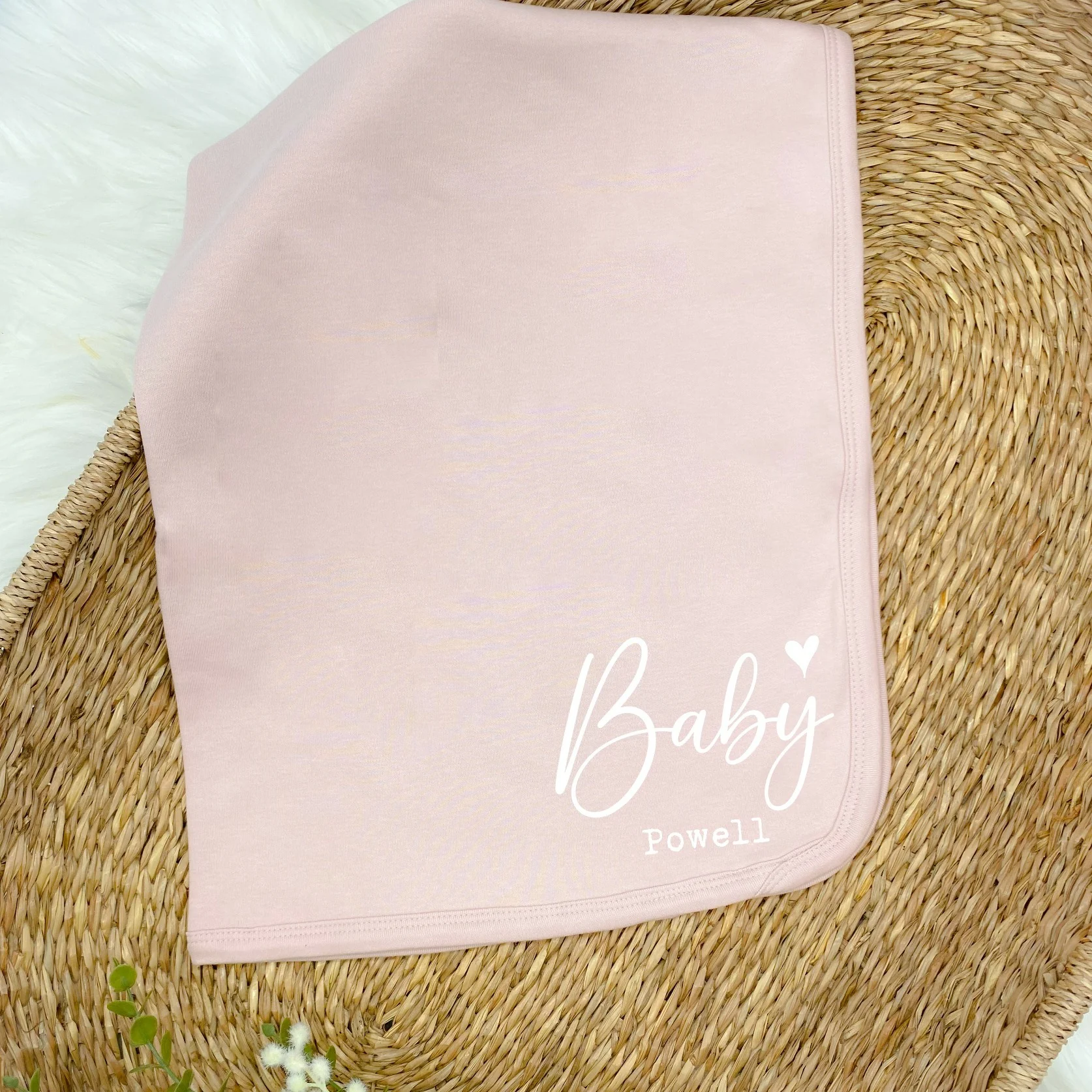 Personalised Baby Name Pink Babygrow With Optional Matching Accessories - Image 2