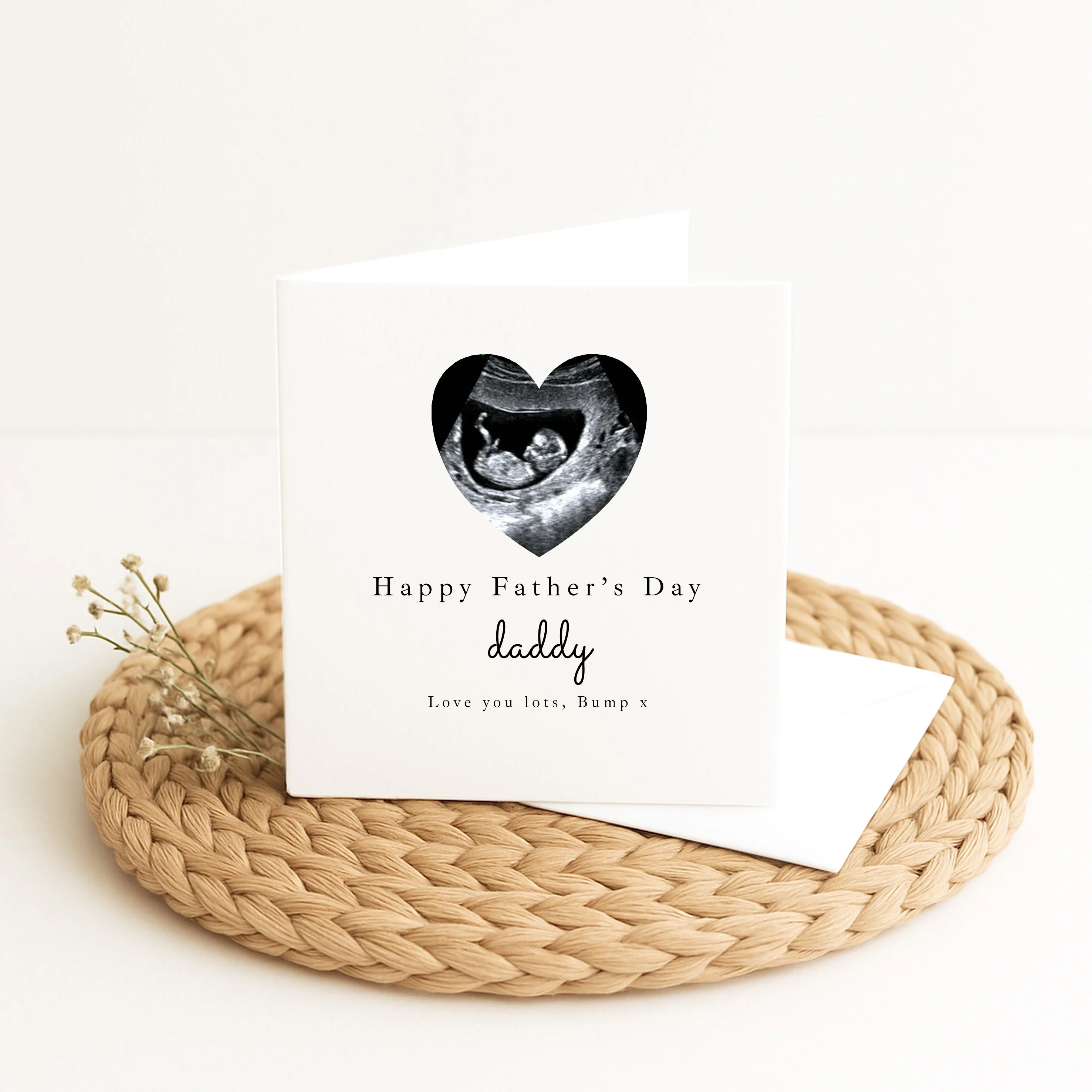 Personalised Baby Scan Happy 1st Father's Day Card - Image 3