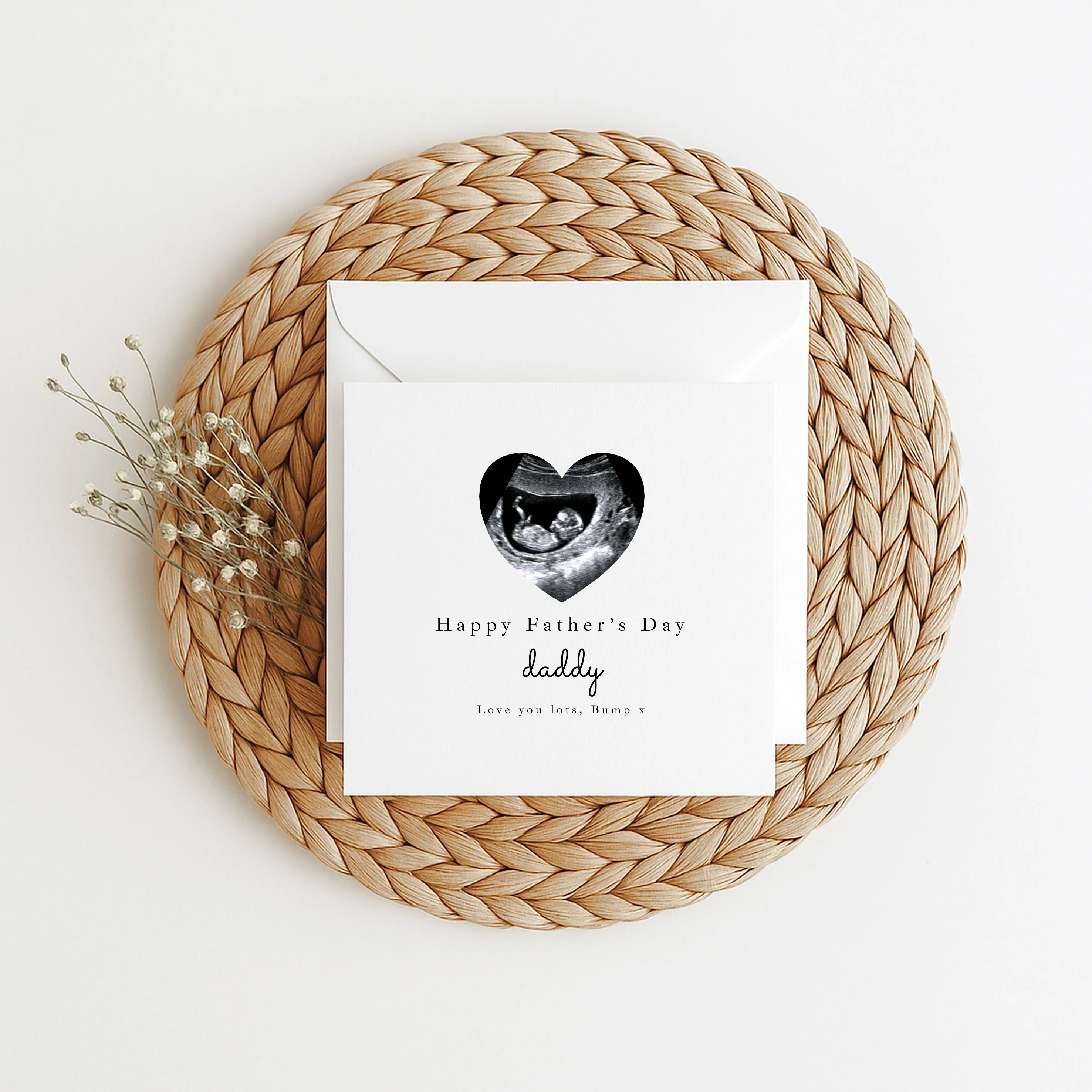 Personalised Baby Scan Happy 1st Father's Day Card - Image 5