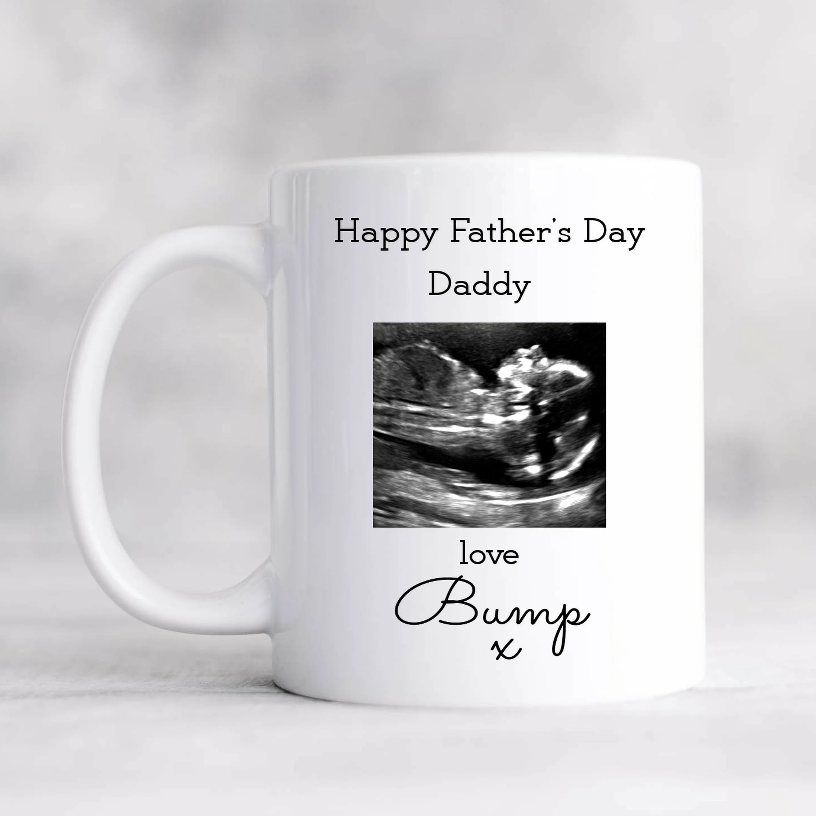 Personalised Baby Scan Happy Father's Day Daddy Mug - Image 4