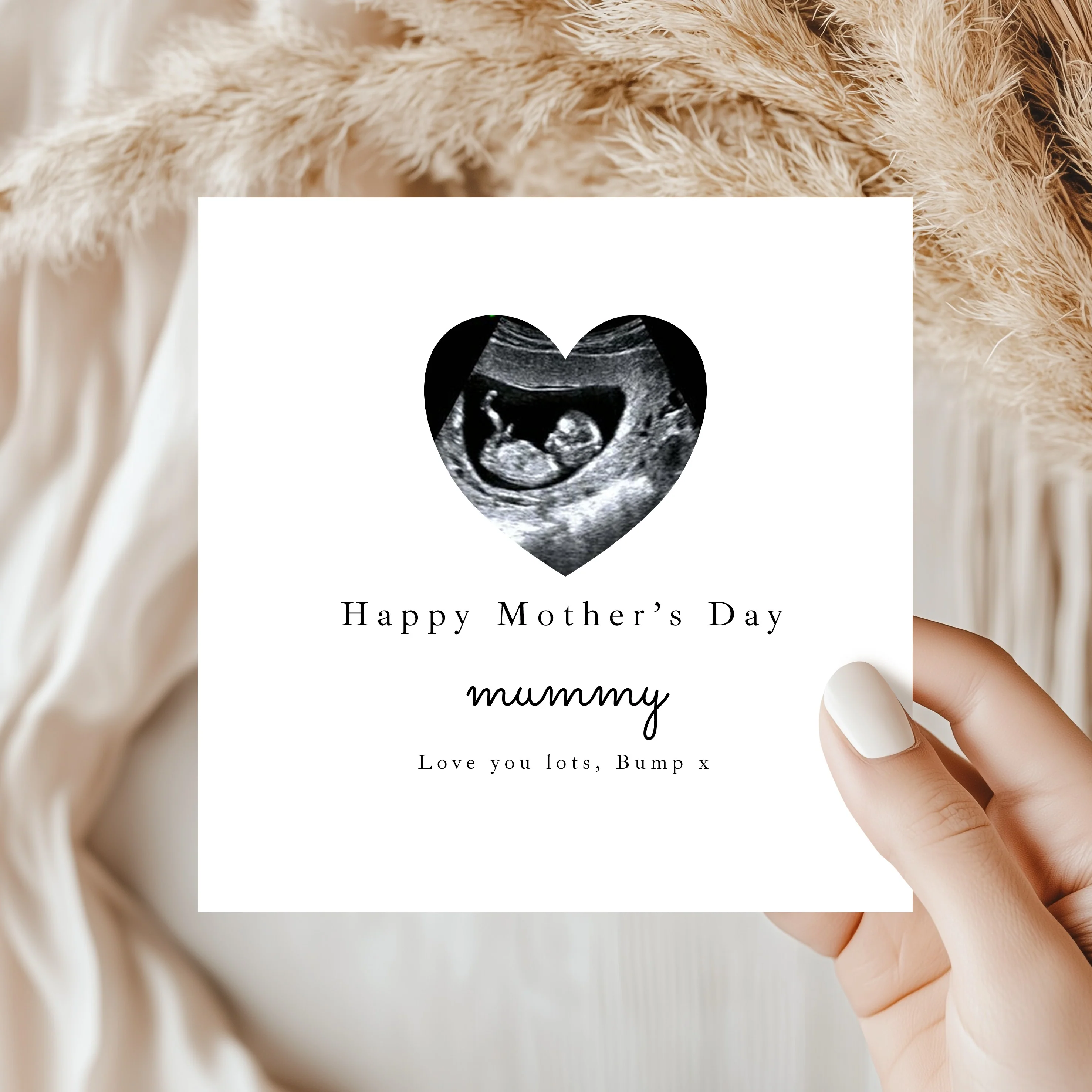 Personalised Baby Scan Happy Mother's Day Card - Image 7
