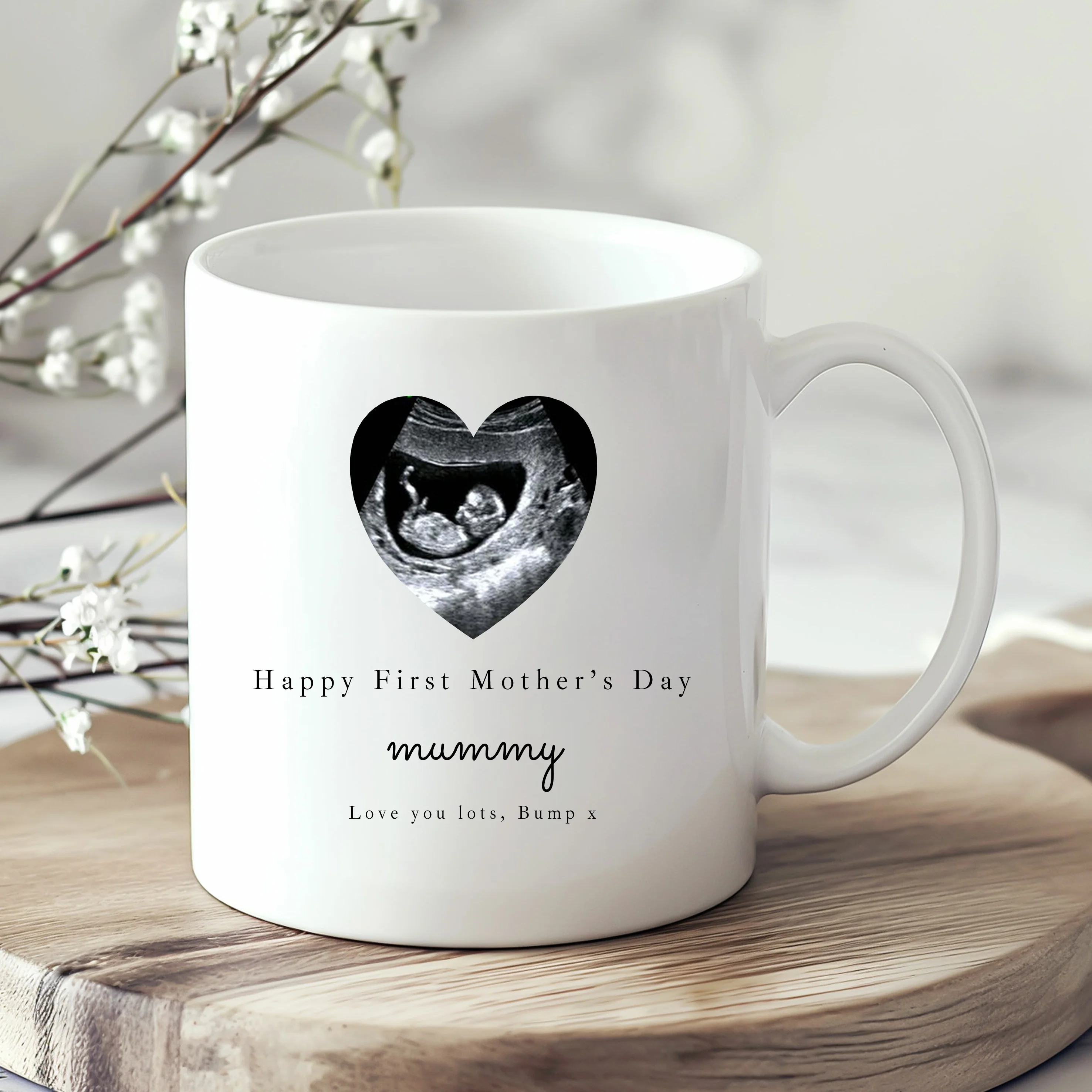 Personalised Baby Scan Happy Mother's Day Mug - Image 2