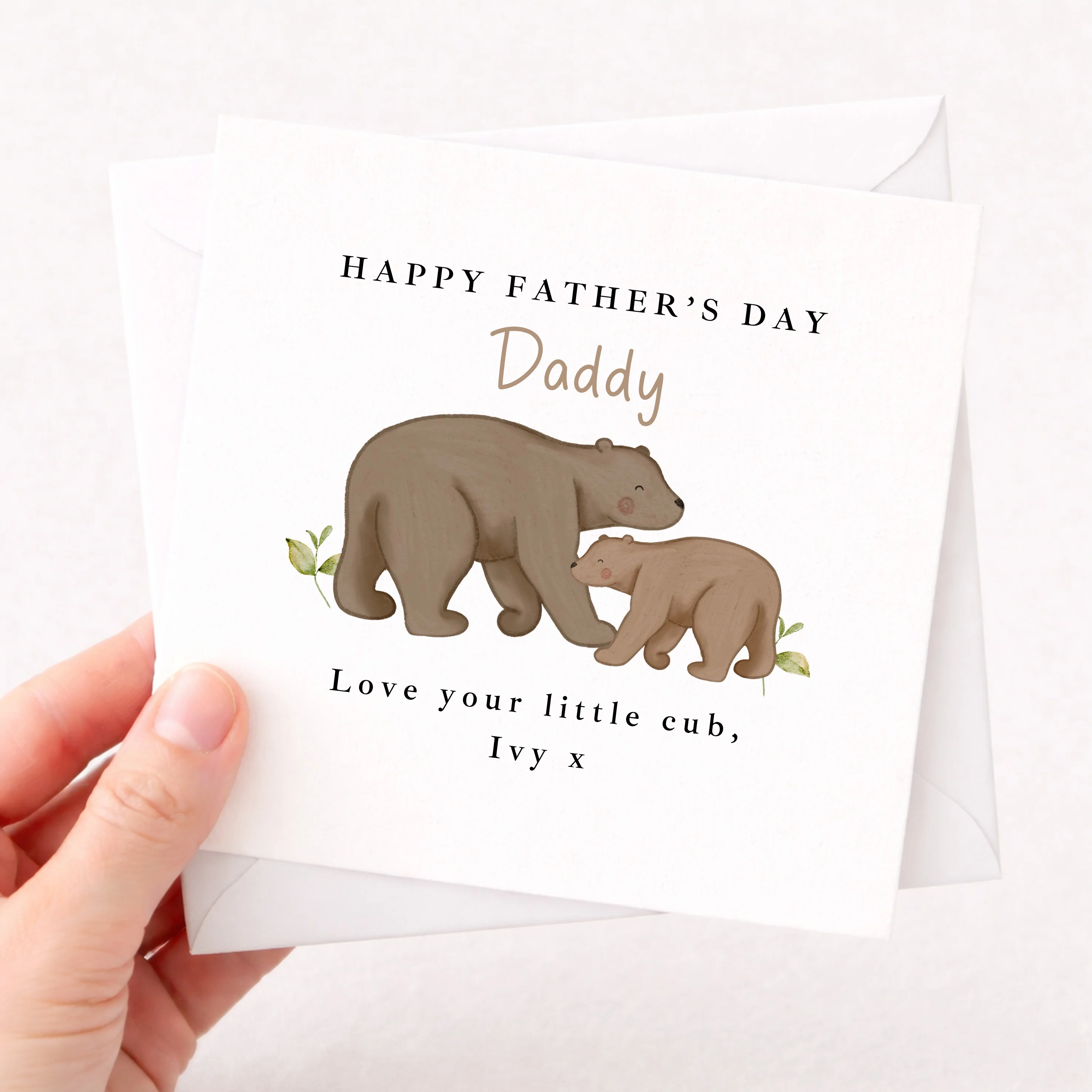 Personalised Bears Happy Father's Day Card - Image 2