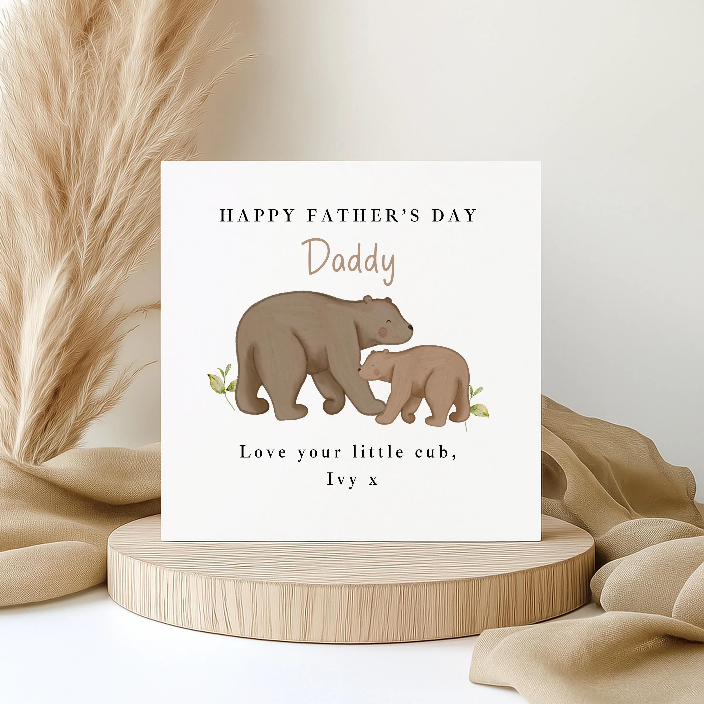 Personalised Bears Happy Father's Day Card - Image 4