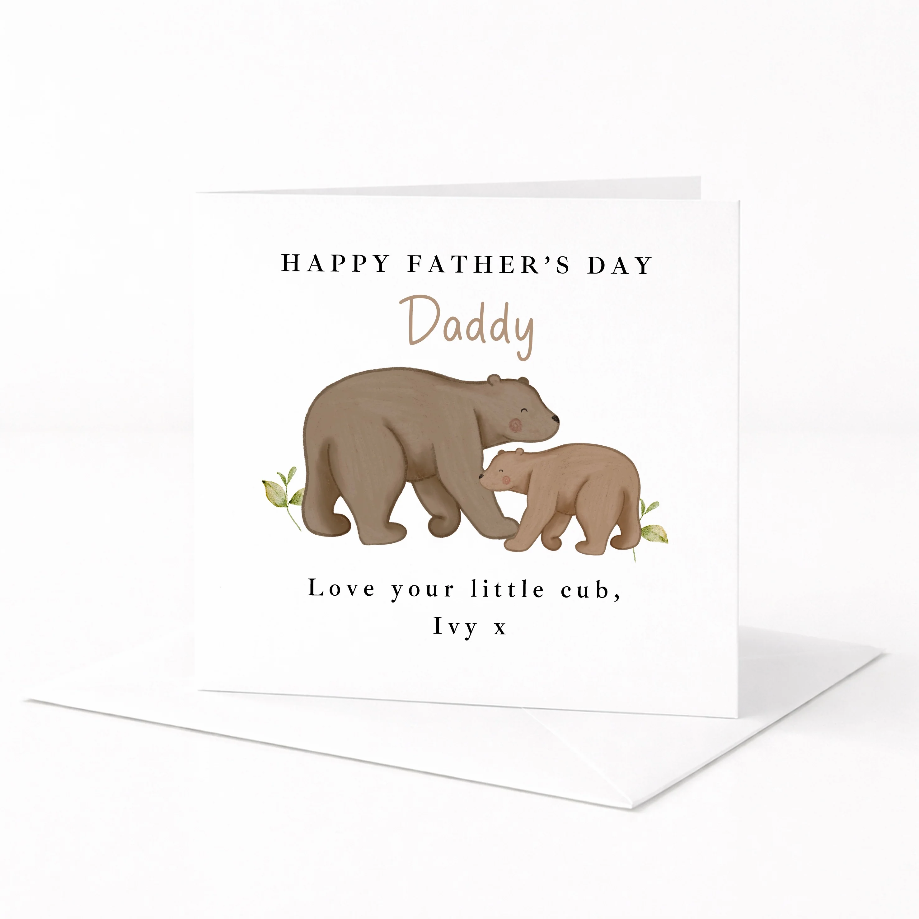 Personalised Bears Happy Father's Day Card - Image 5