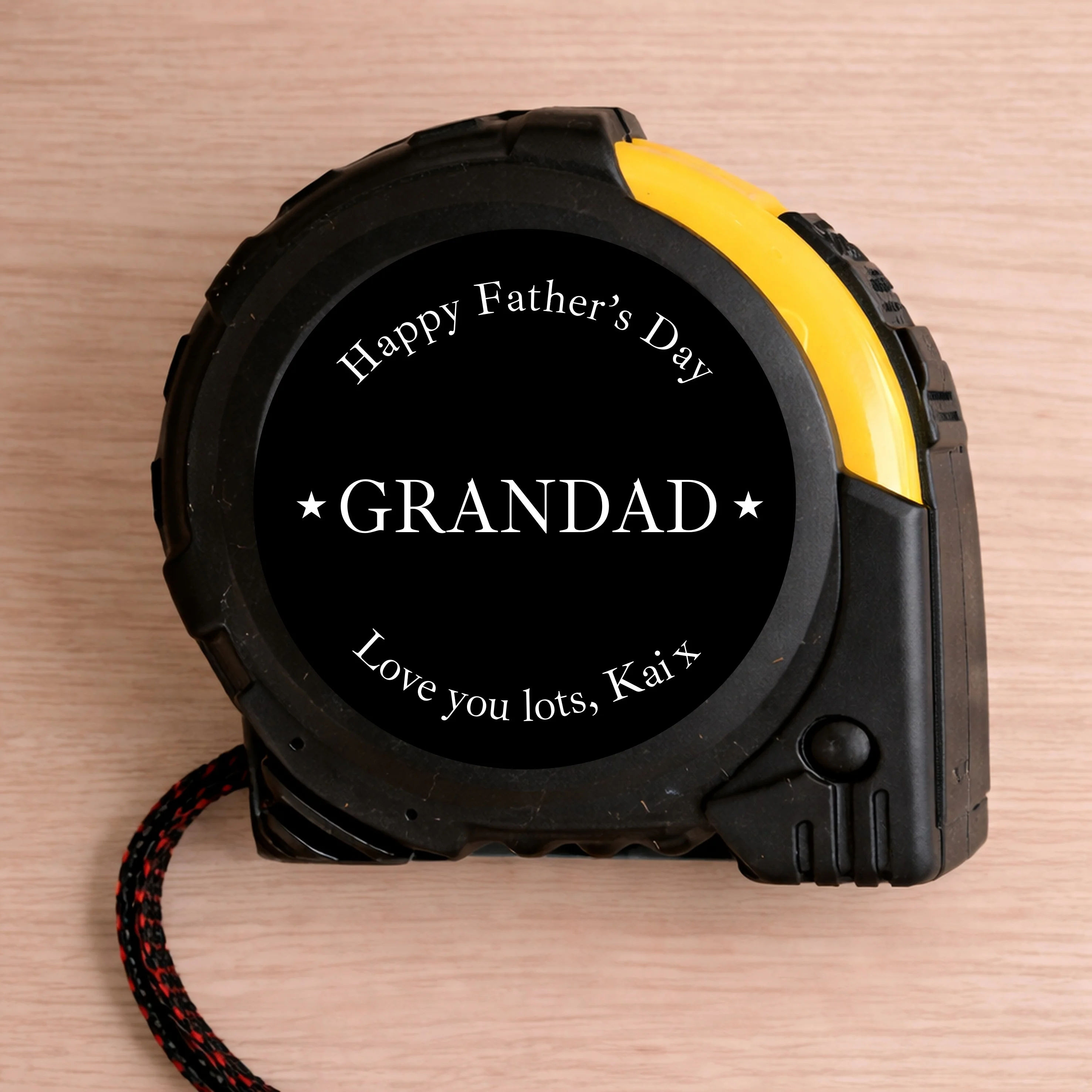 Personalised Black Happy Father's Day Tape Measure - Image 5