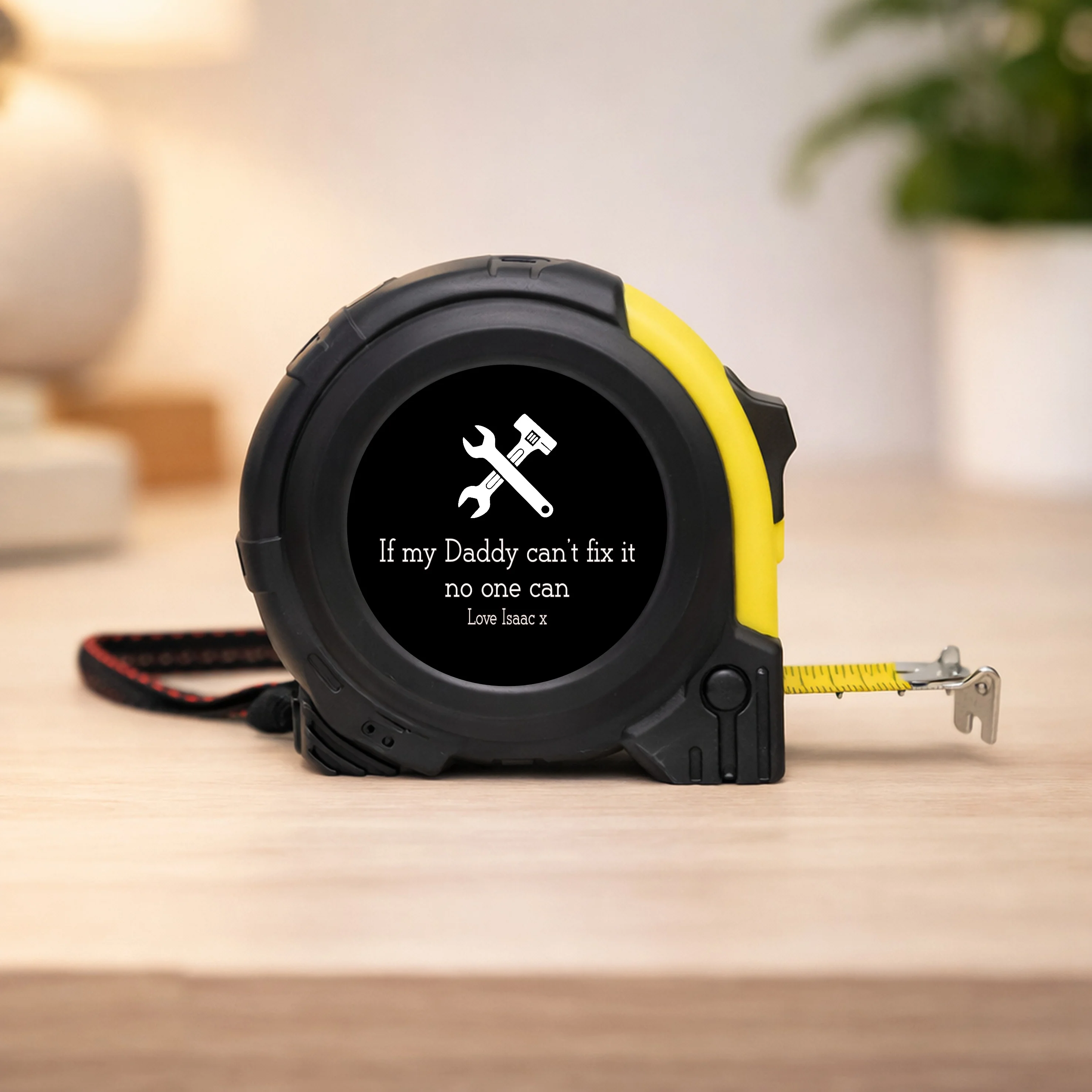 Personalised Black If My Daddy Can't Fix It No One Can Tape Measure - Image 5