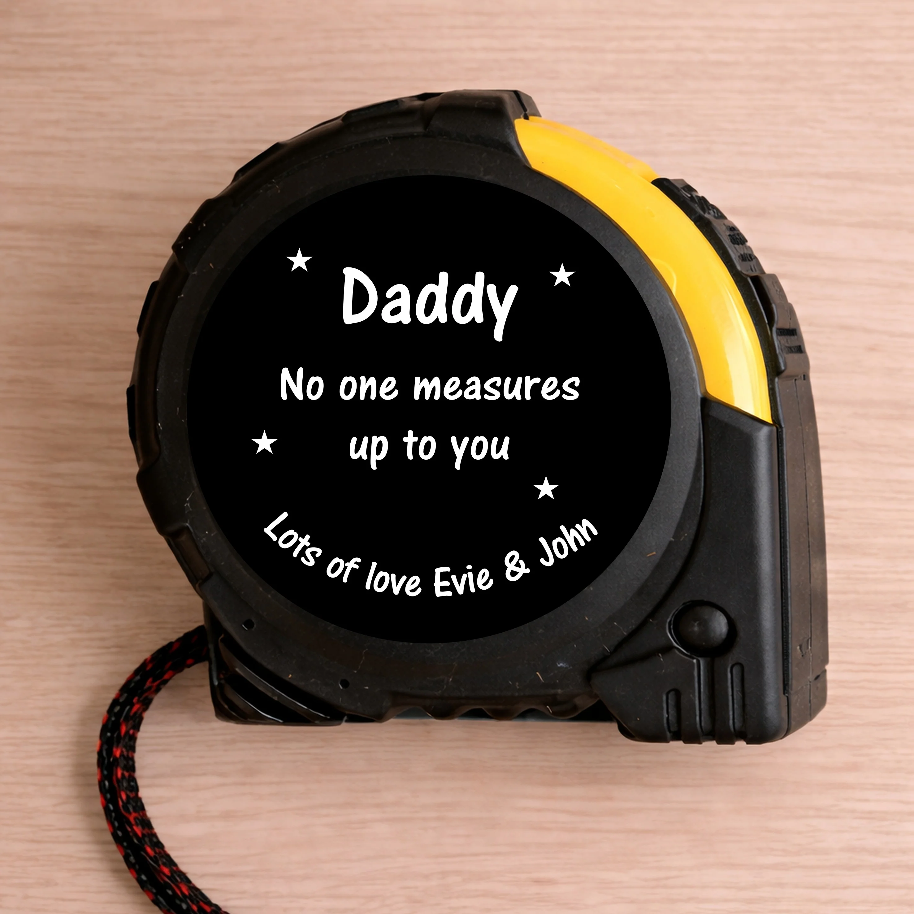 Personalised Black Stars No One Measures Up To You Tape Measure - Image 5